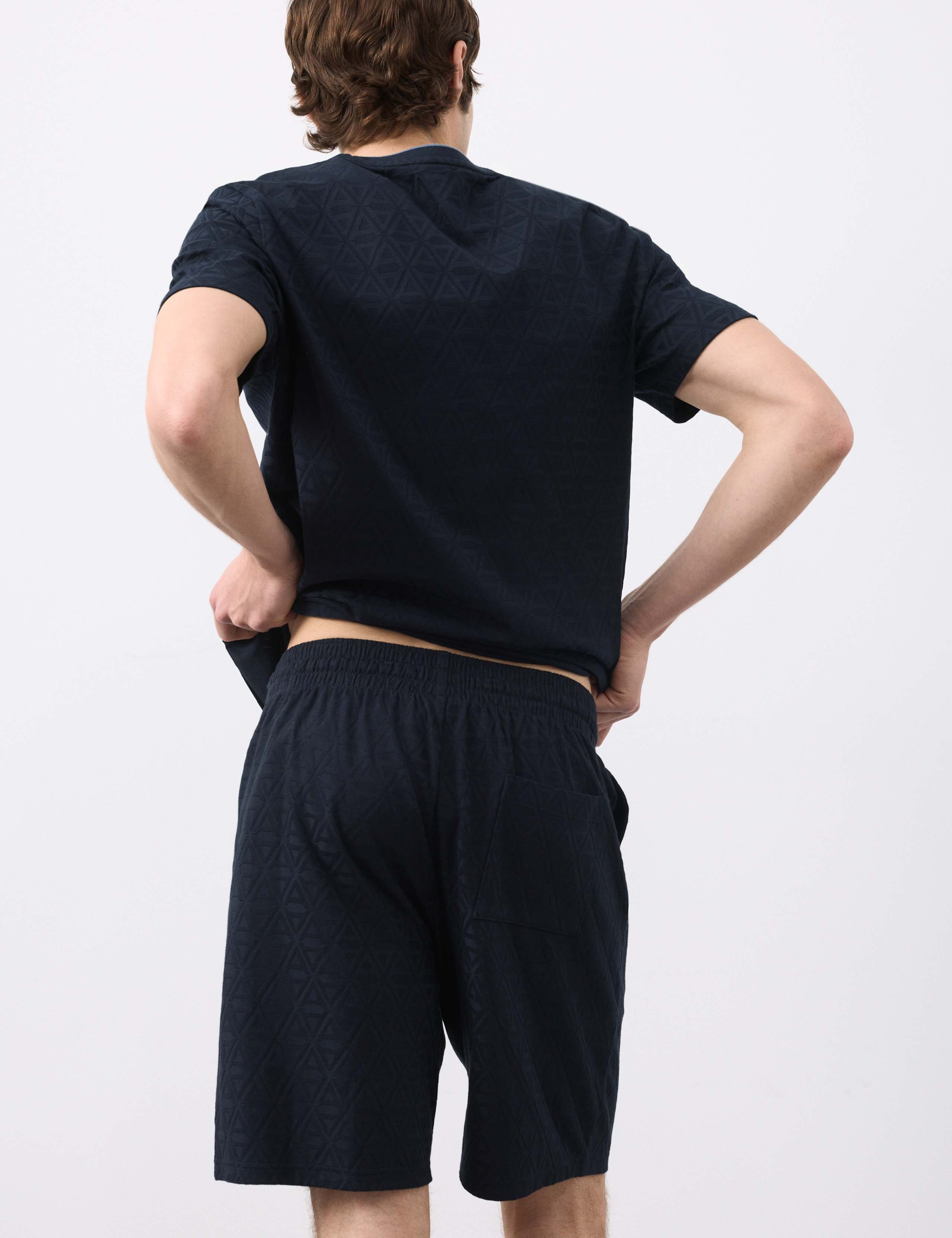 Cotton Rich Jacquard Pyjama Shorts 6 of 6