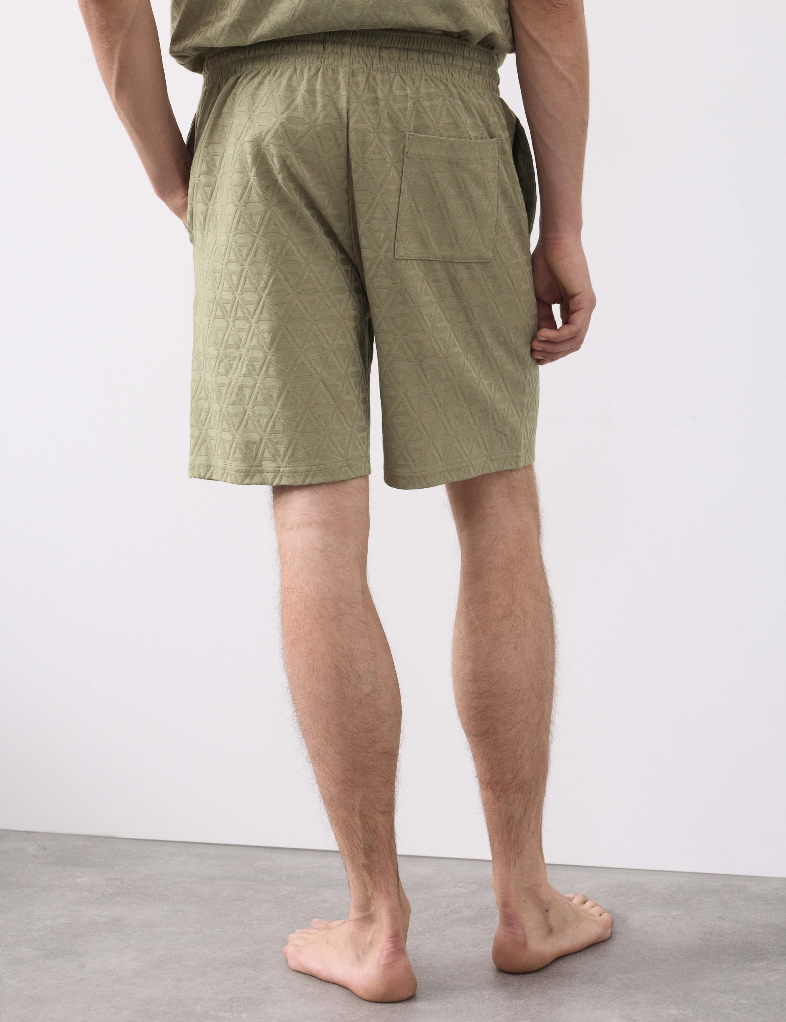 Cotton Rich Jacquard Pyjama Shorts 5 of 6