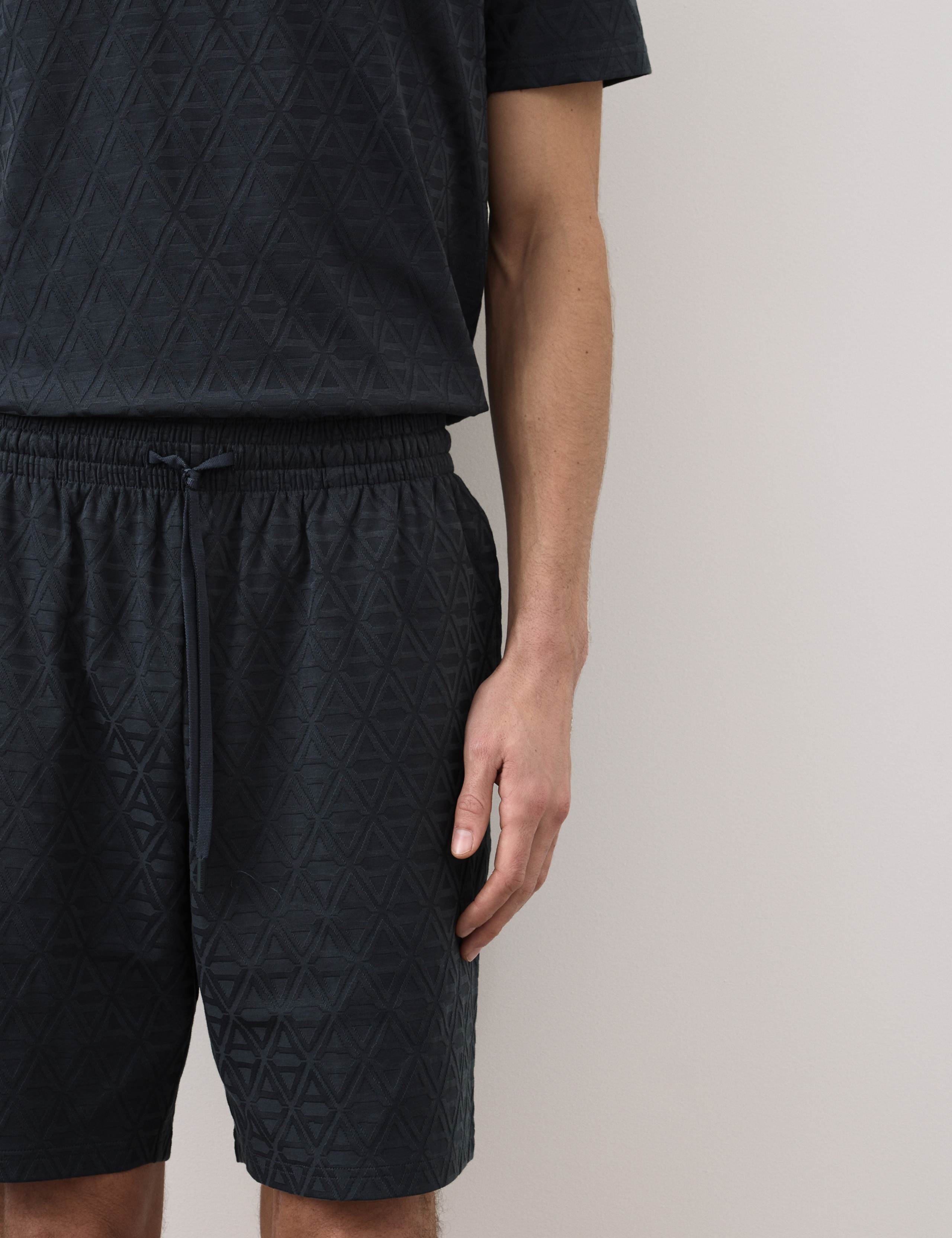 Cotton Rich Jacquard Pyjama Shorts 3 of 6