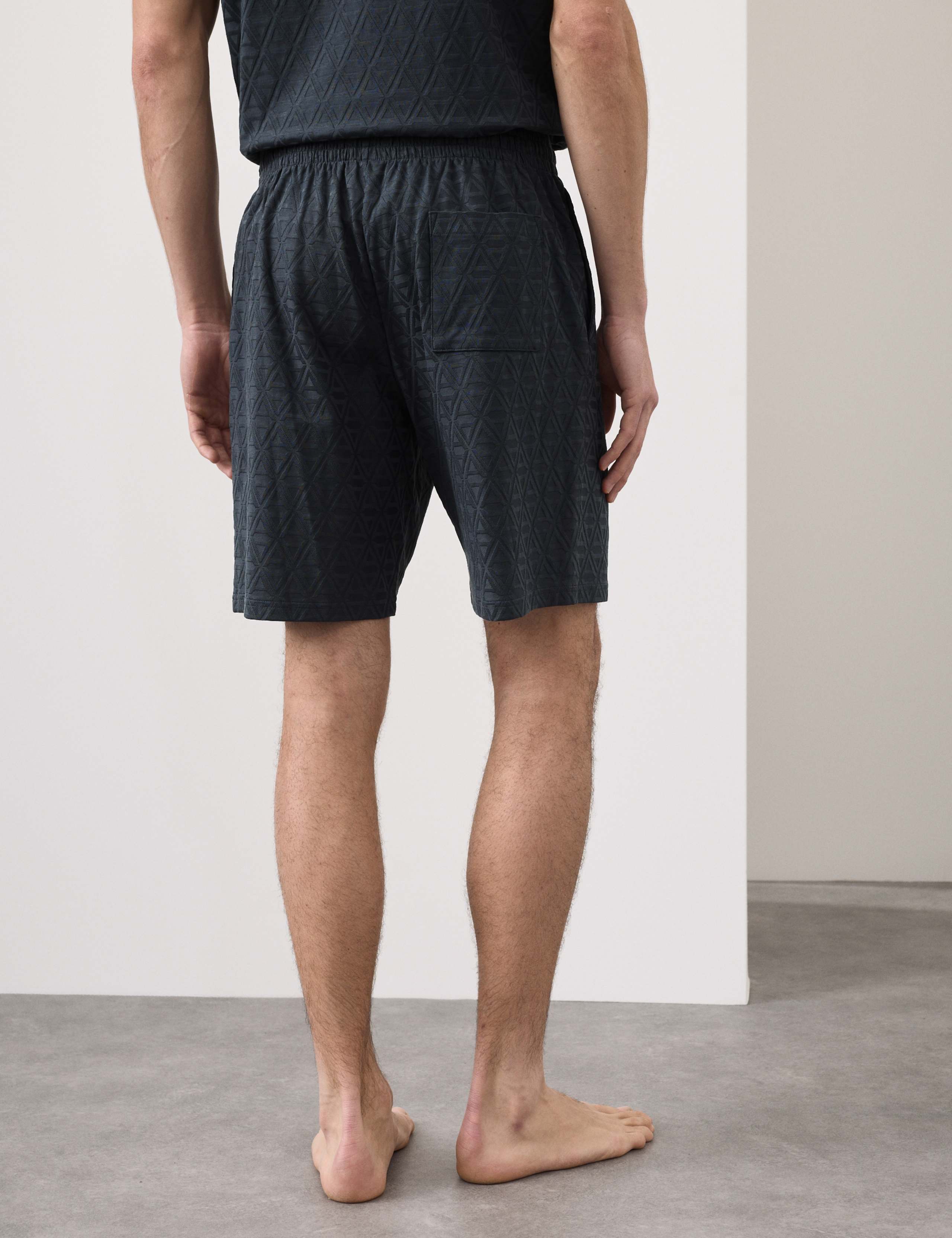 Cotton Rich Jacquard Pyjama Shorts 5 of 6