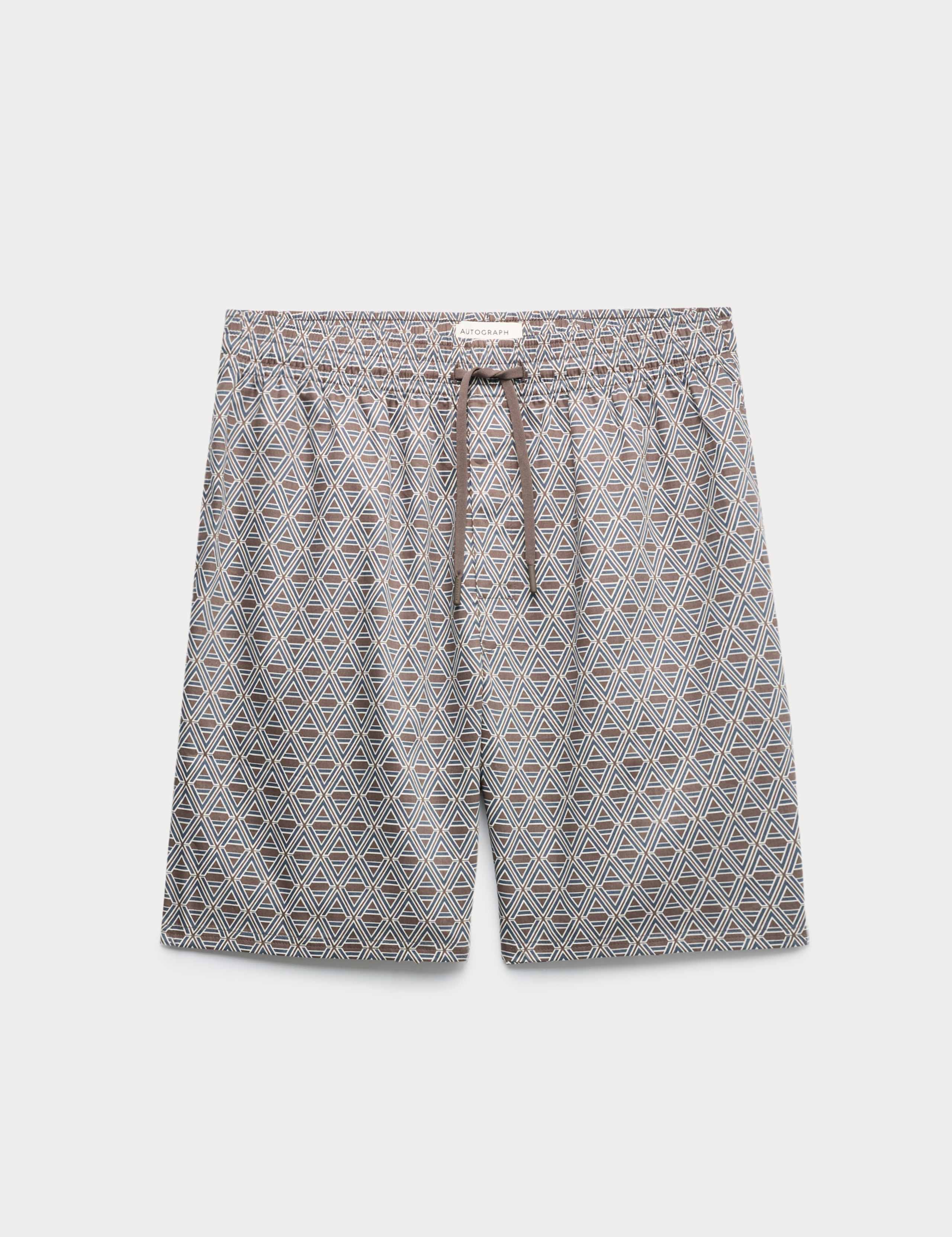 Cotton Rich Printed Pyjama Shorts 2 of 6