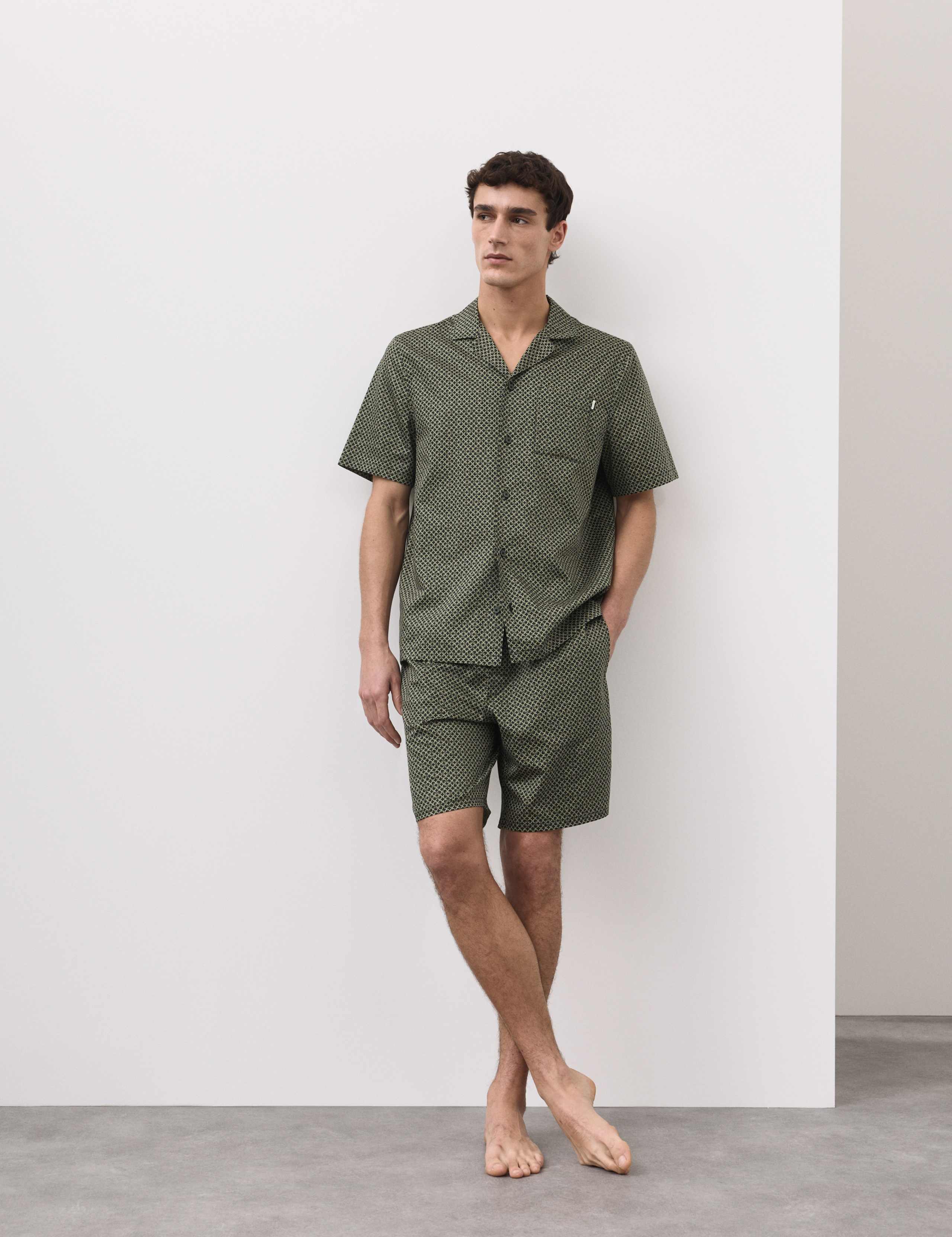 Cotton Rich Printed Pyjama Top 3 of 5