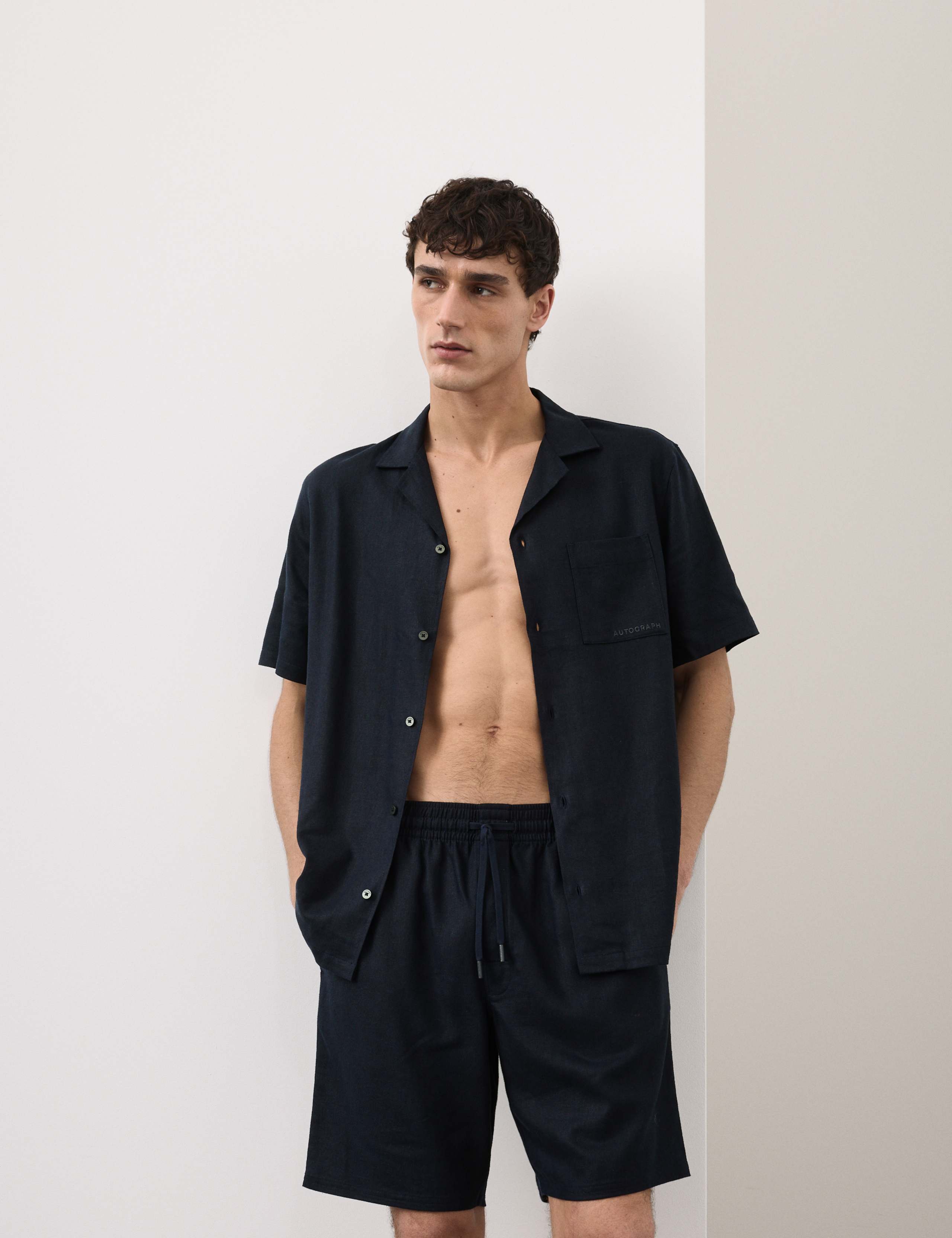 Linen Rich Pyjama Shorts 4 of 6