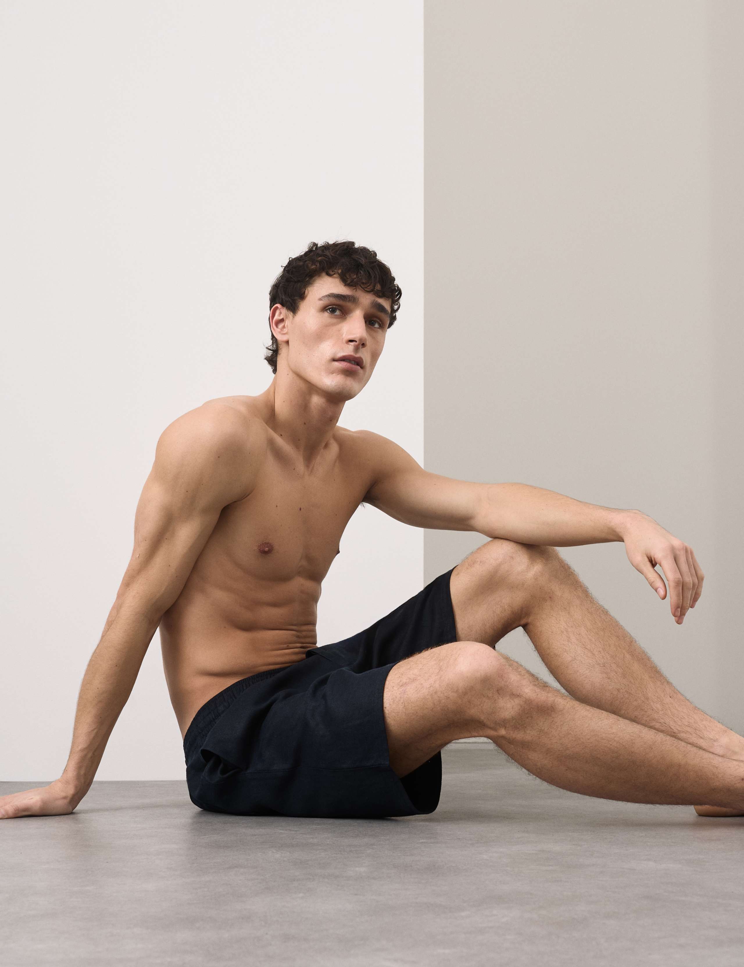 Linen Rich Pyjama Shorts 6 of 6