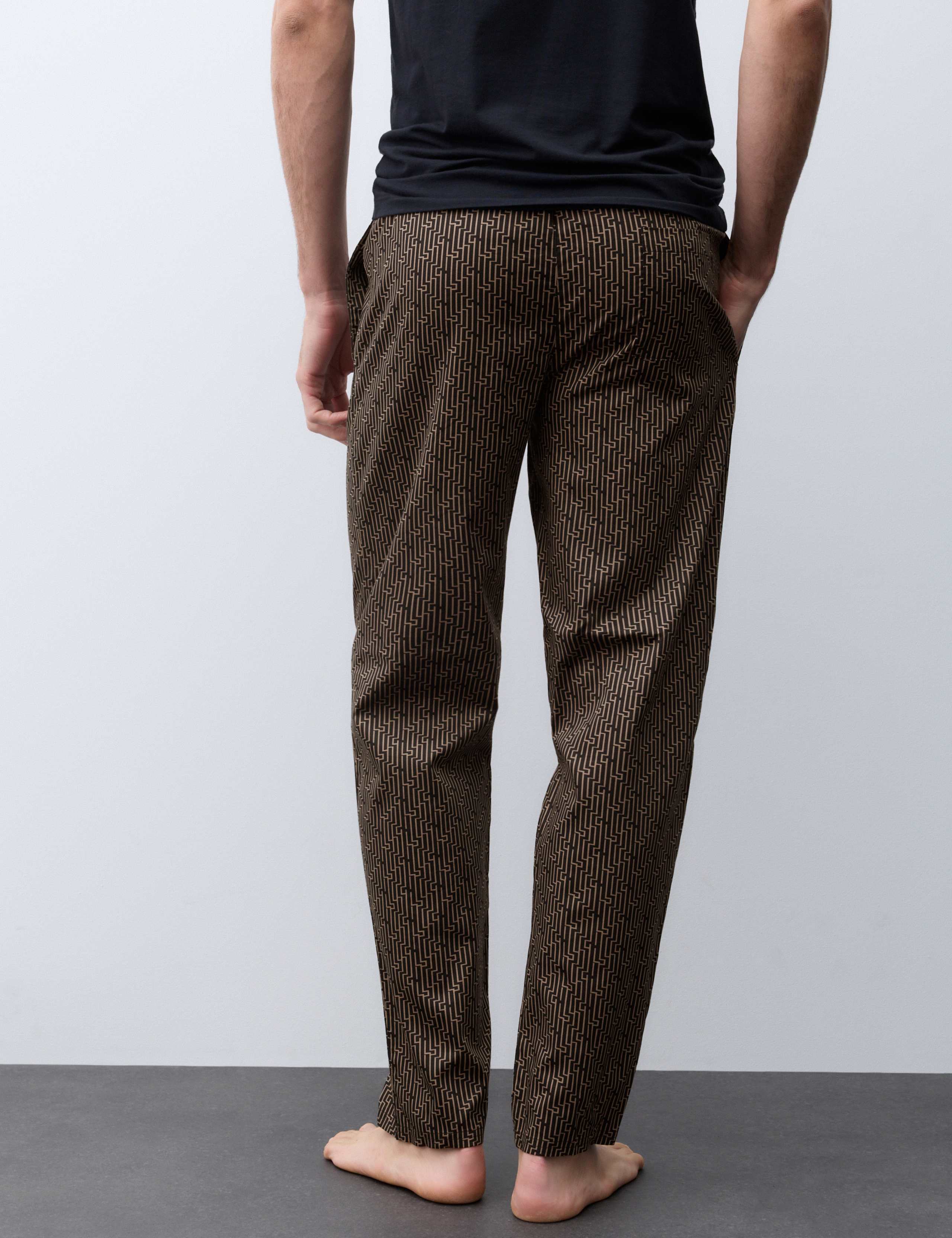 Cotton Rich Geometric Print Pyjama Bottoms 5 of 6
