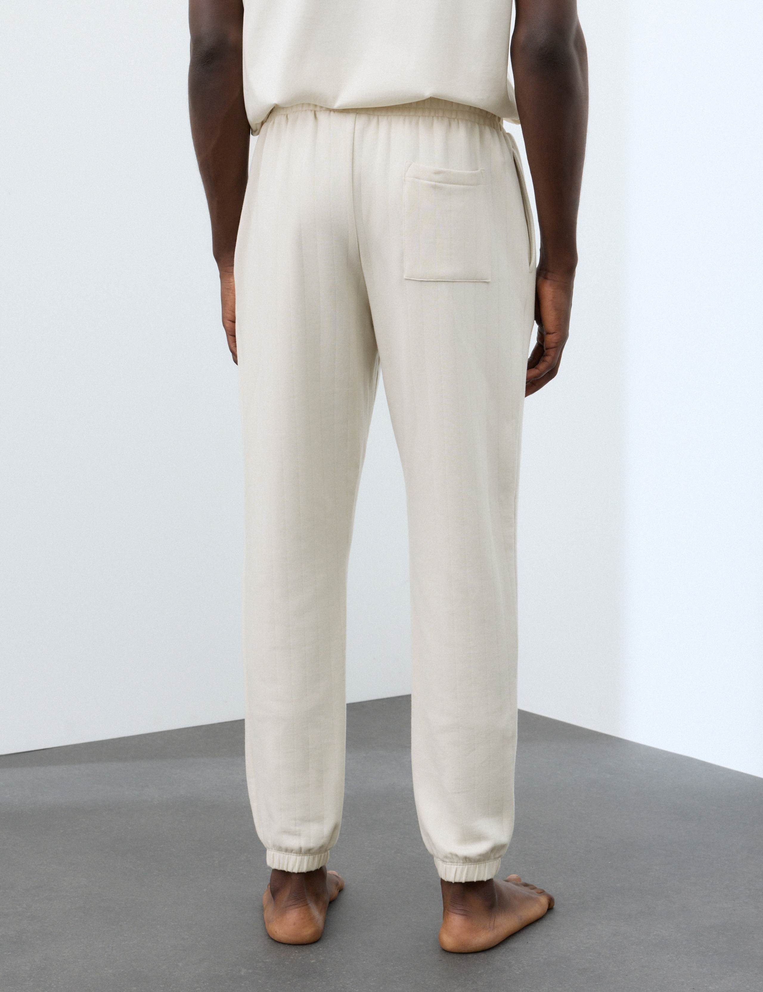 Cotton Modal Blend Drop Needle Pyjama Bottoms 3 of 7