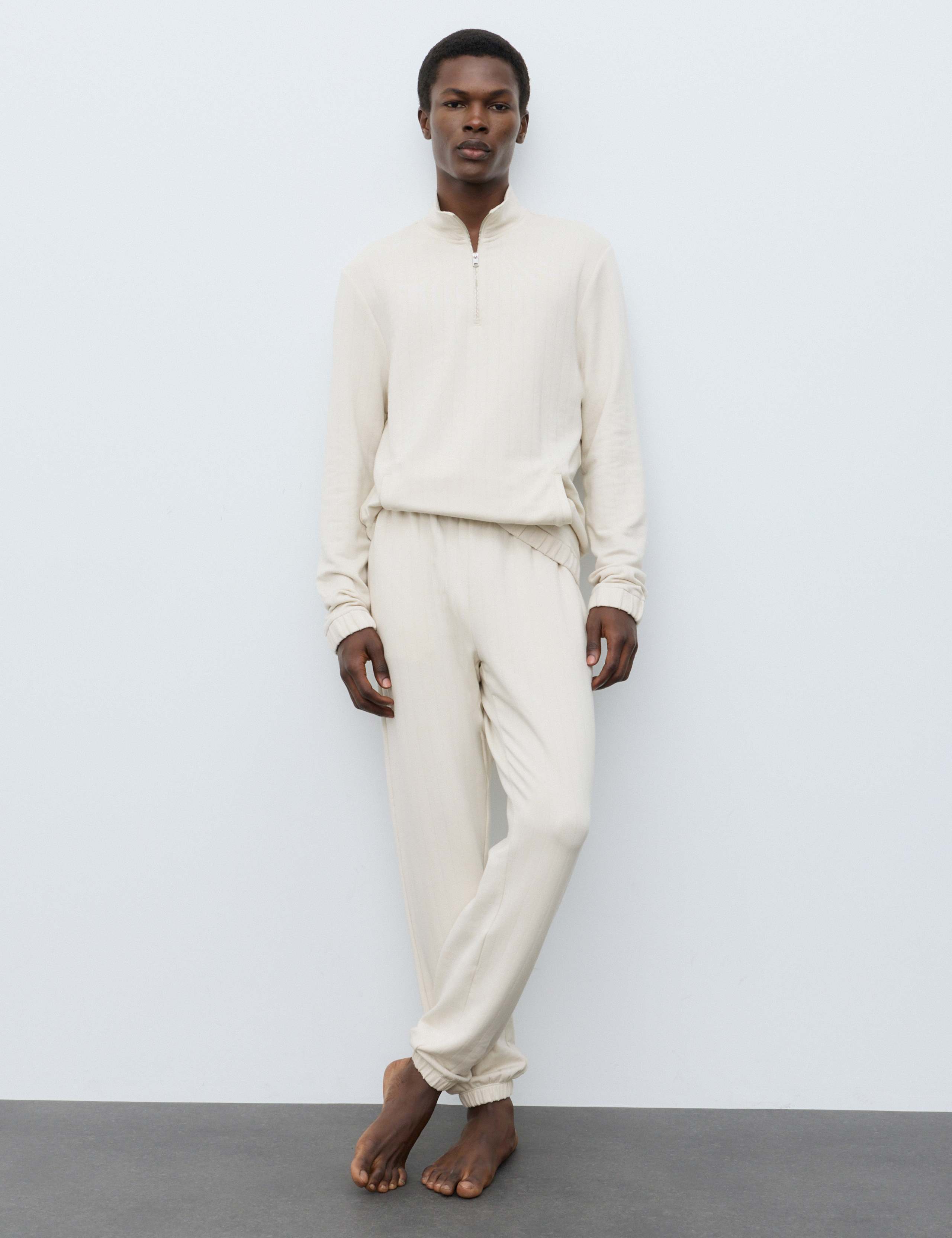 Cotton Modal Blend Drop Needle Pyjama Bottoms 4 of 7