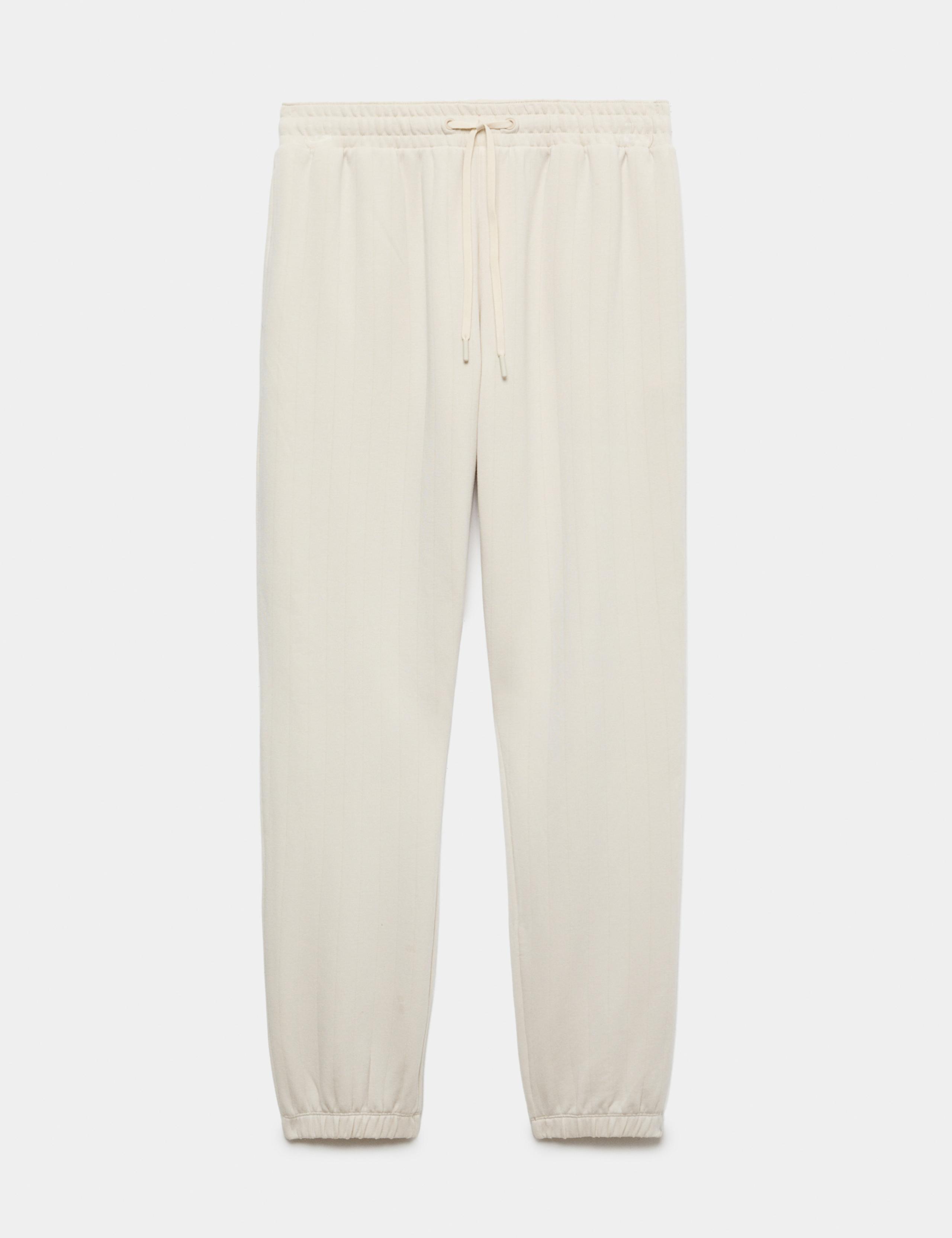 Cotton Modal Blend Drop Needle Pyjama Bottoms 2 of 7