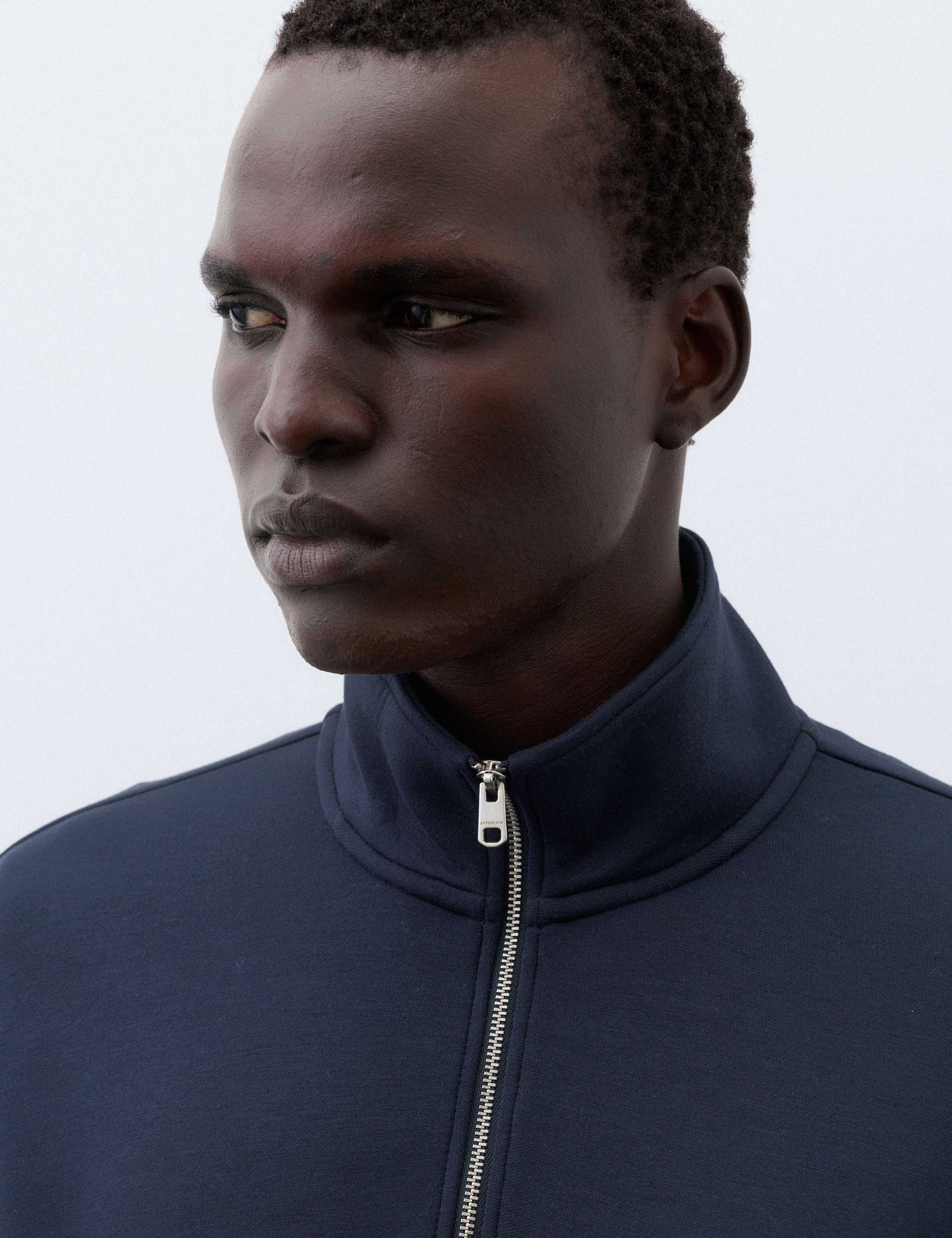Modal Rich Scuba Half Zip Funnel Neck Top 7 of 7