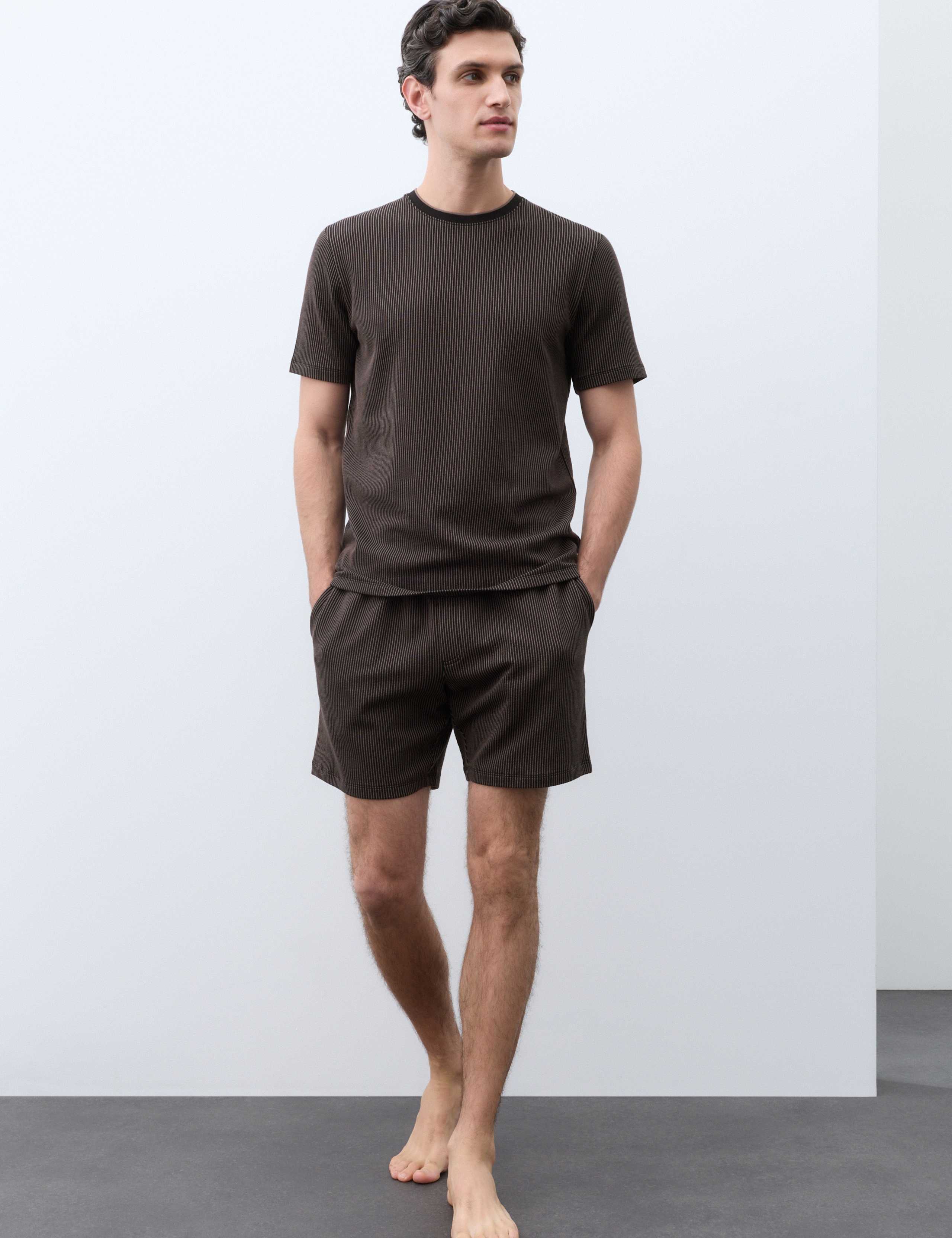 Supima™ Cotton Rich Ribbed Shorts 4 of 7