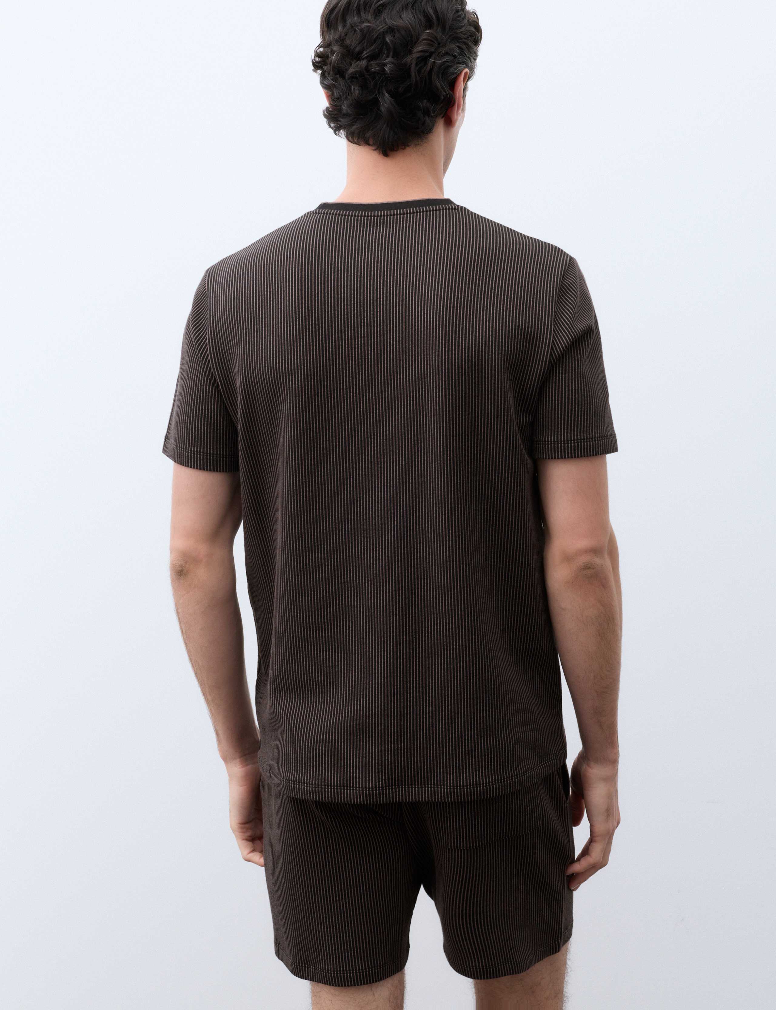 Supima™ Cotton Rich Ribbed T-Shirt 3 of 6