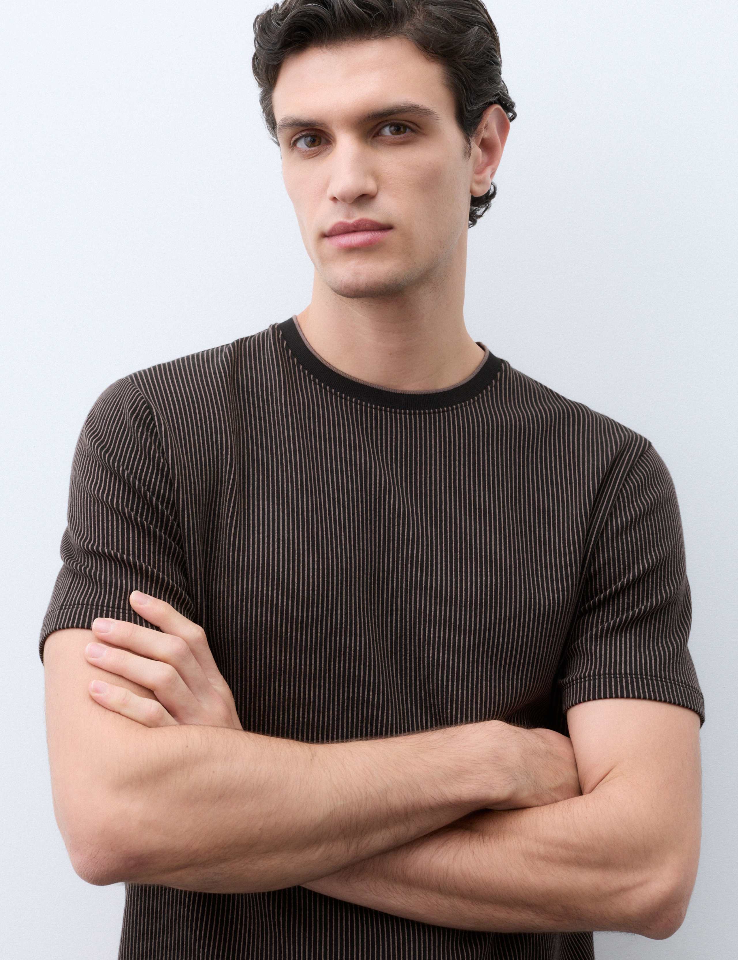 Supima™ Cotton Rich Ribbed T-Shirt 5 of 6