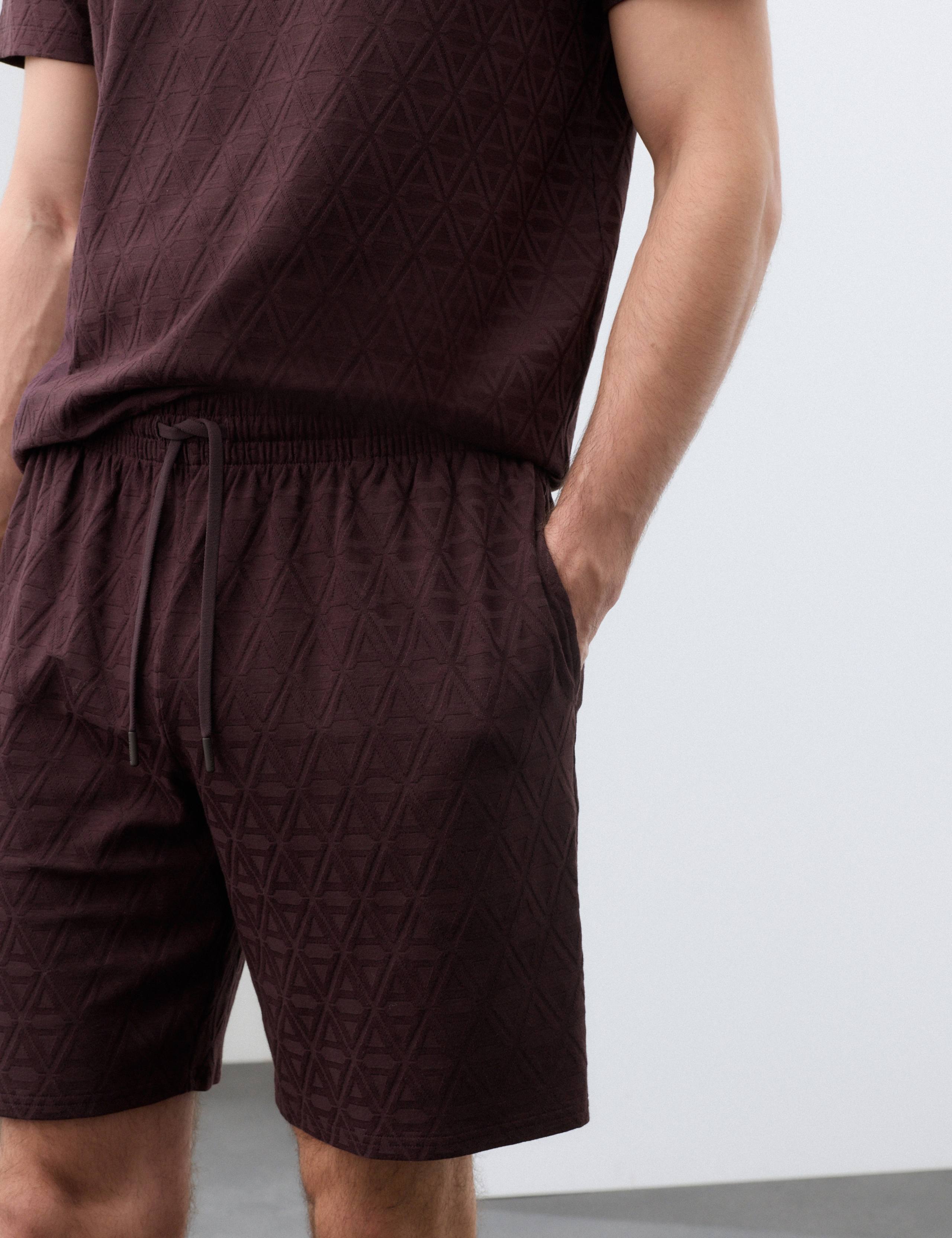 Cotton Rich Jacquard Pyjama Shorts 7 of 7