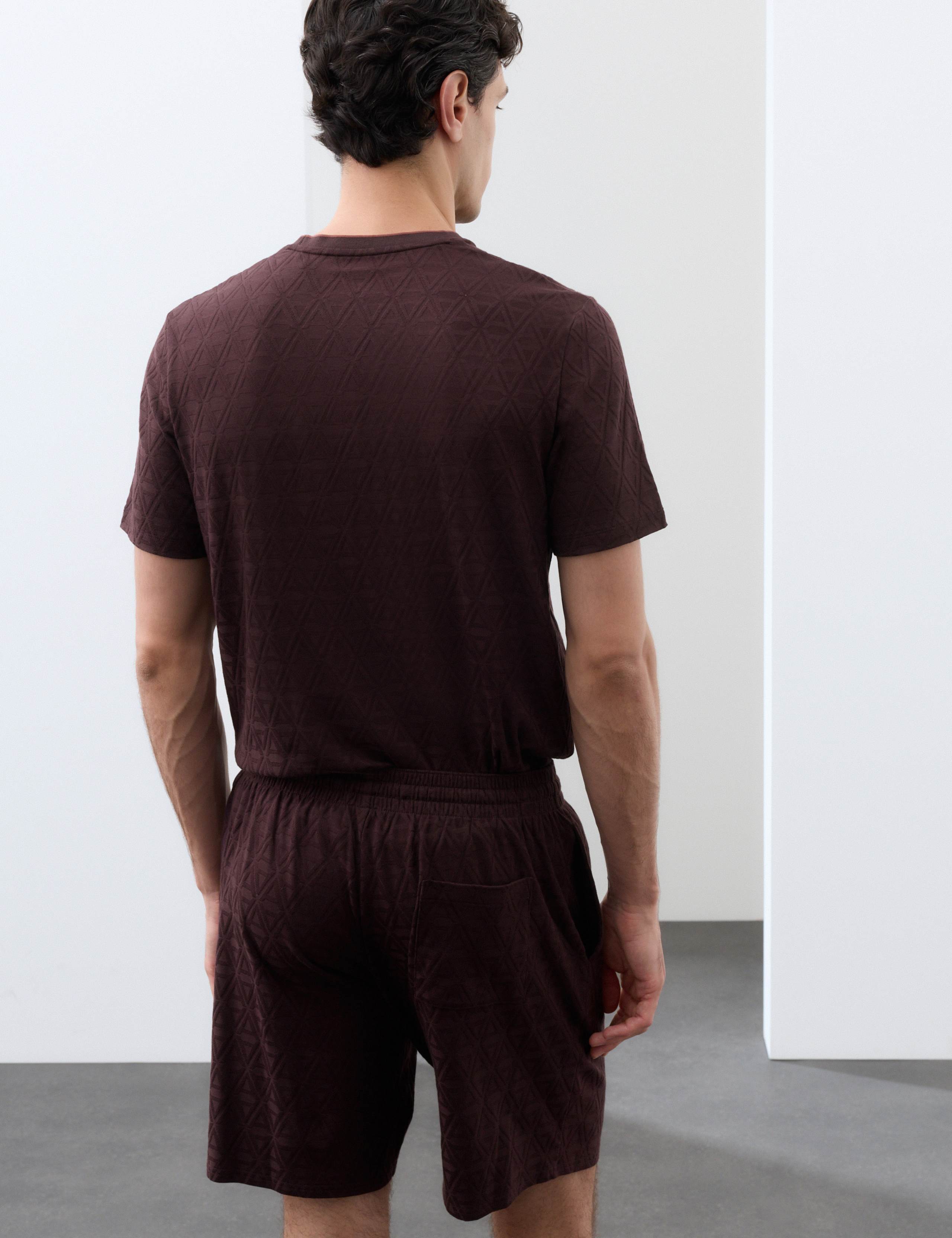 Cotton Rich Jacquard Pyjama Shorts 3 of 7