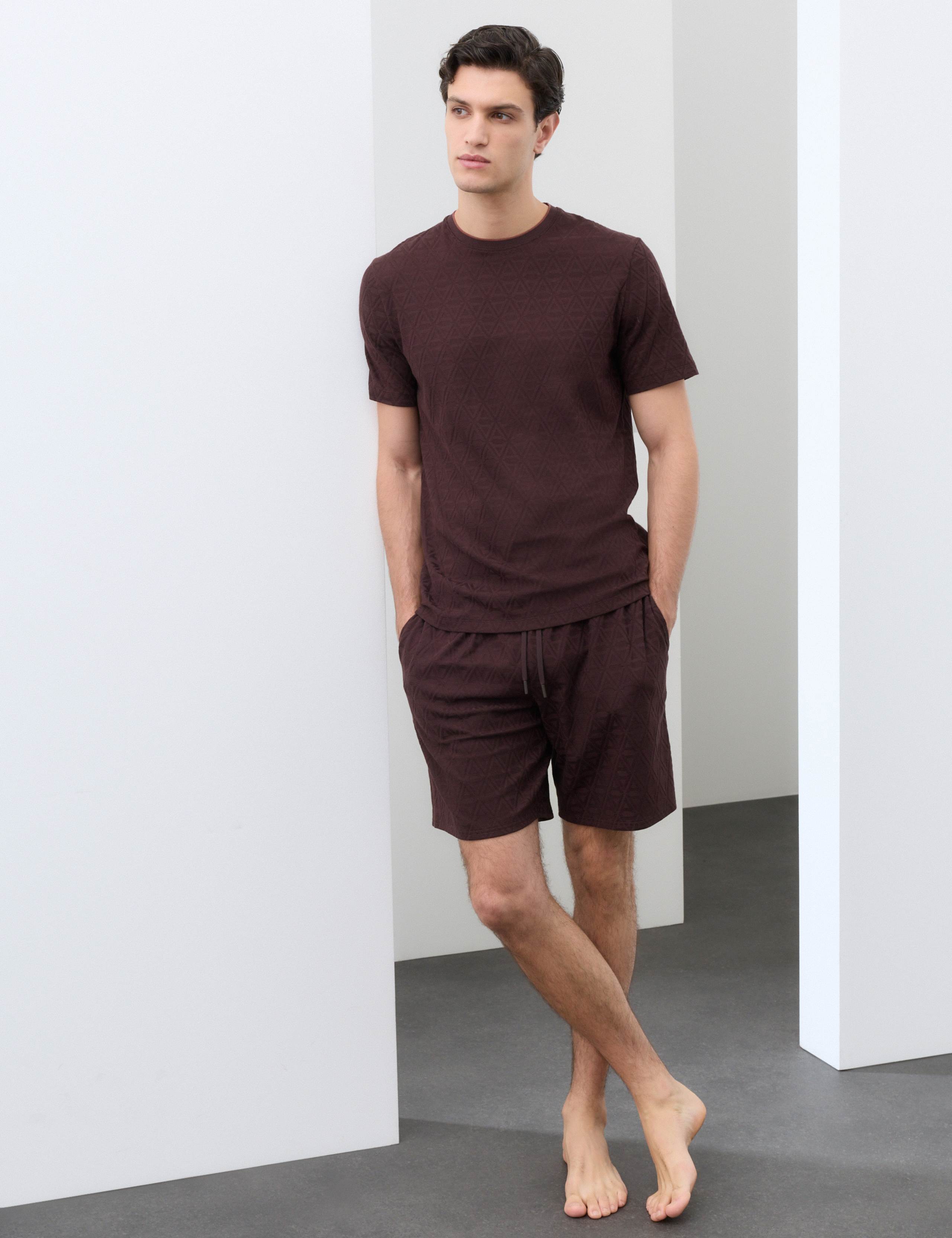 Cotton Rich Jacquard Pyjama Shorts 4 of 7