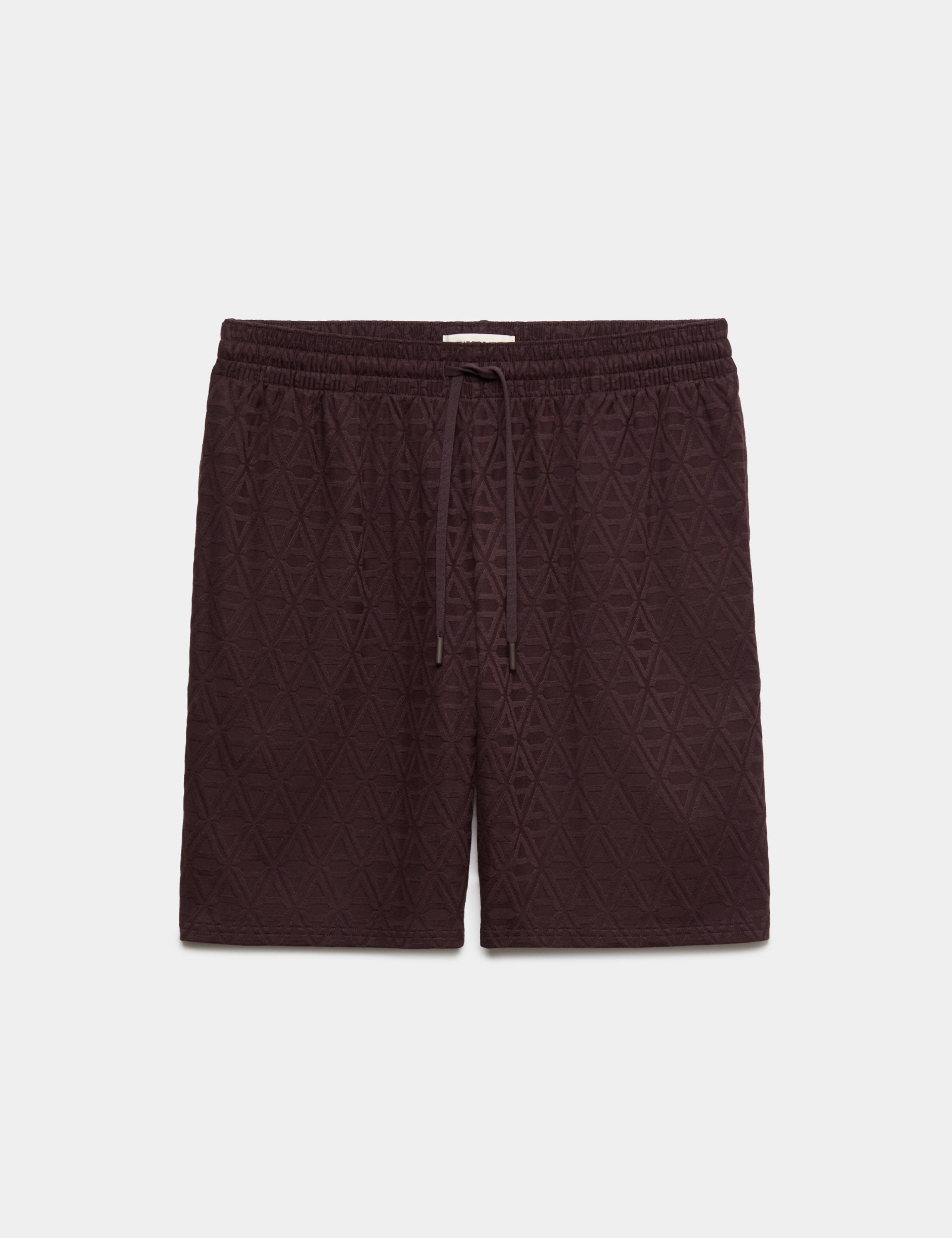 Cotton Rich Jacquard Pyjama Shorts 2 of 7
