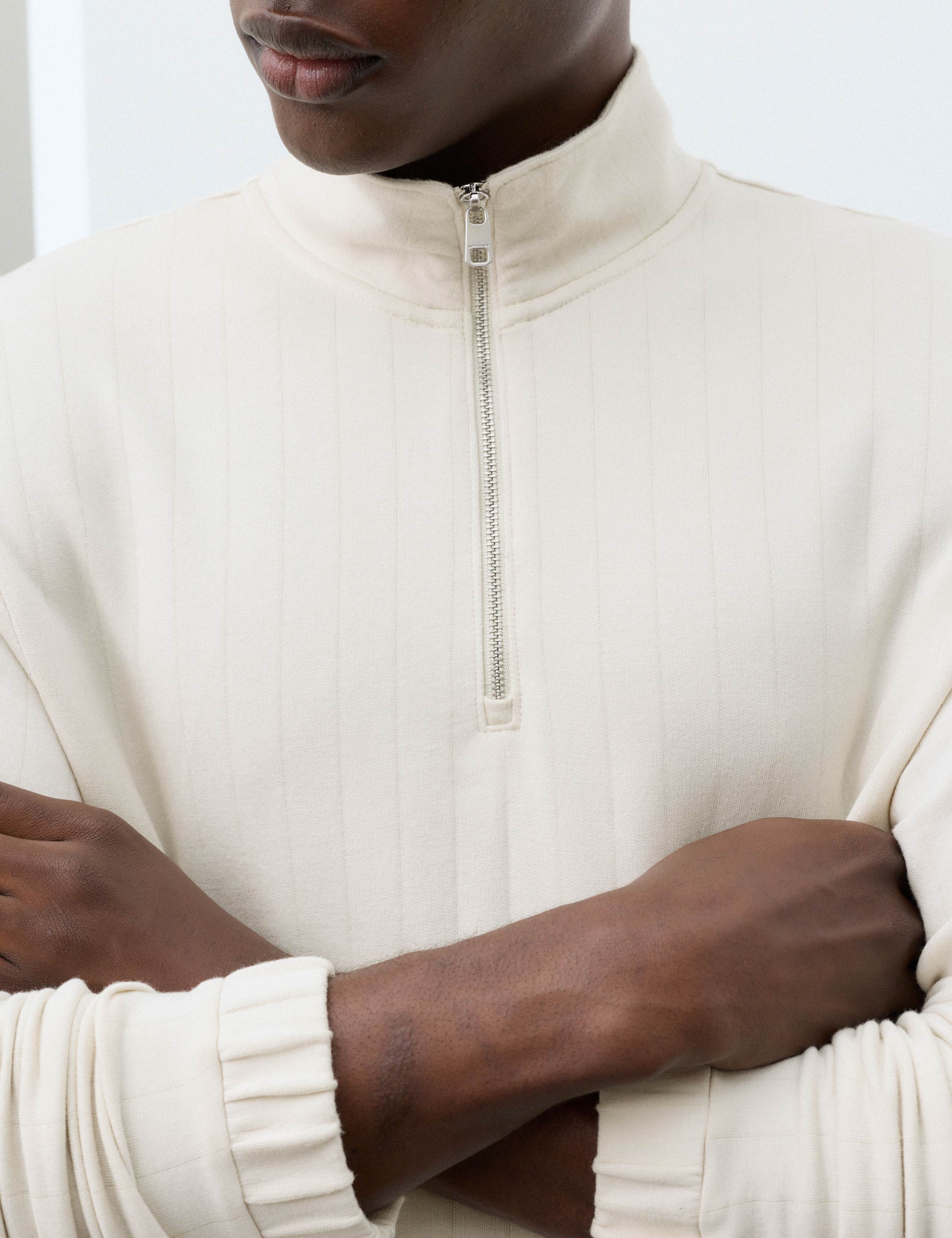 Modal Drop Needle Half Zip 6 of 6