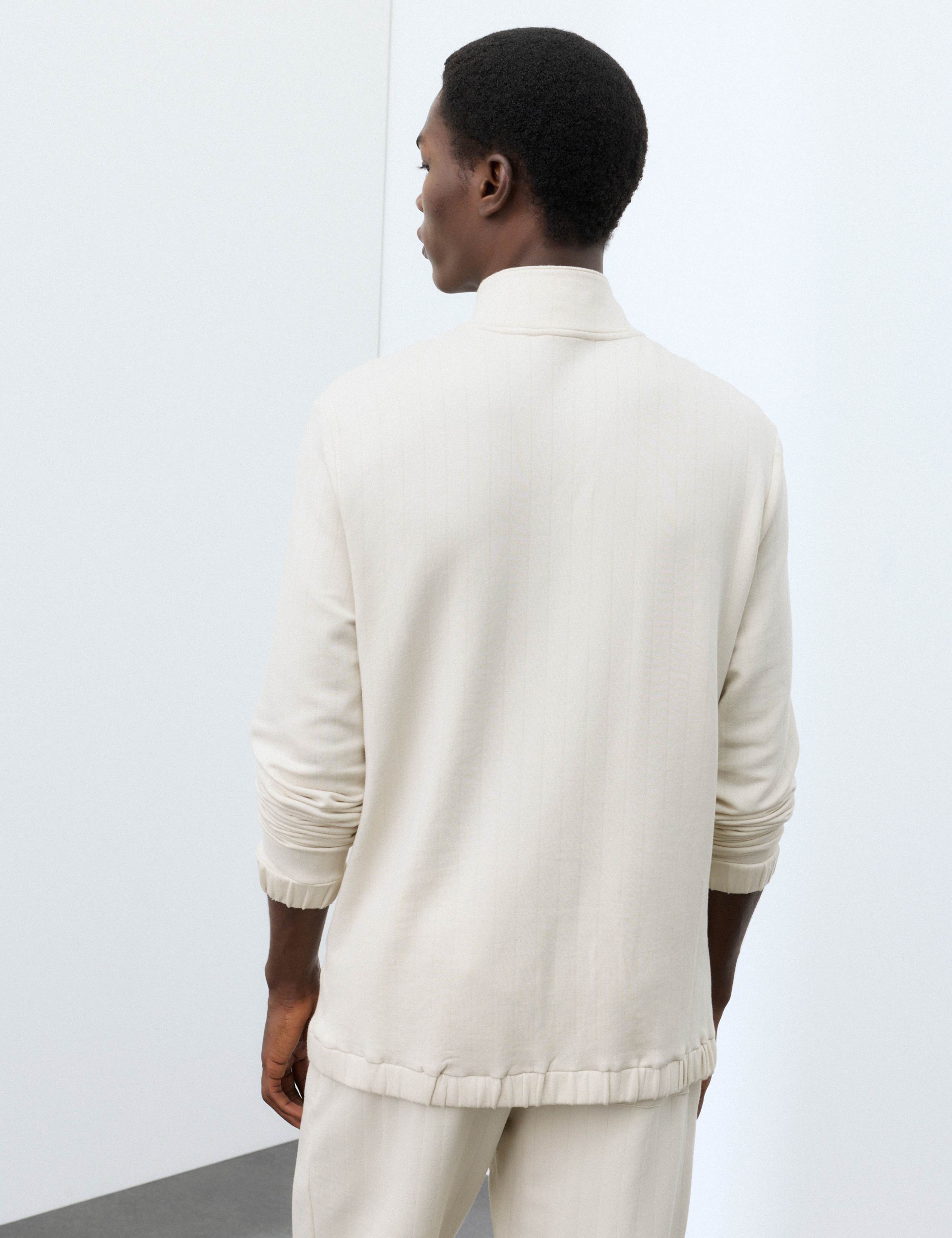 Modal Drop Needle Half Zip 3 of 6