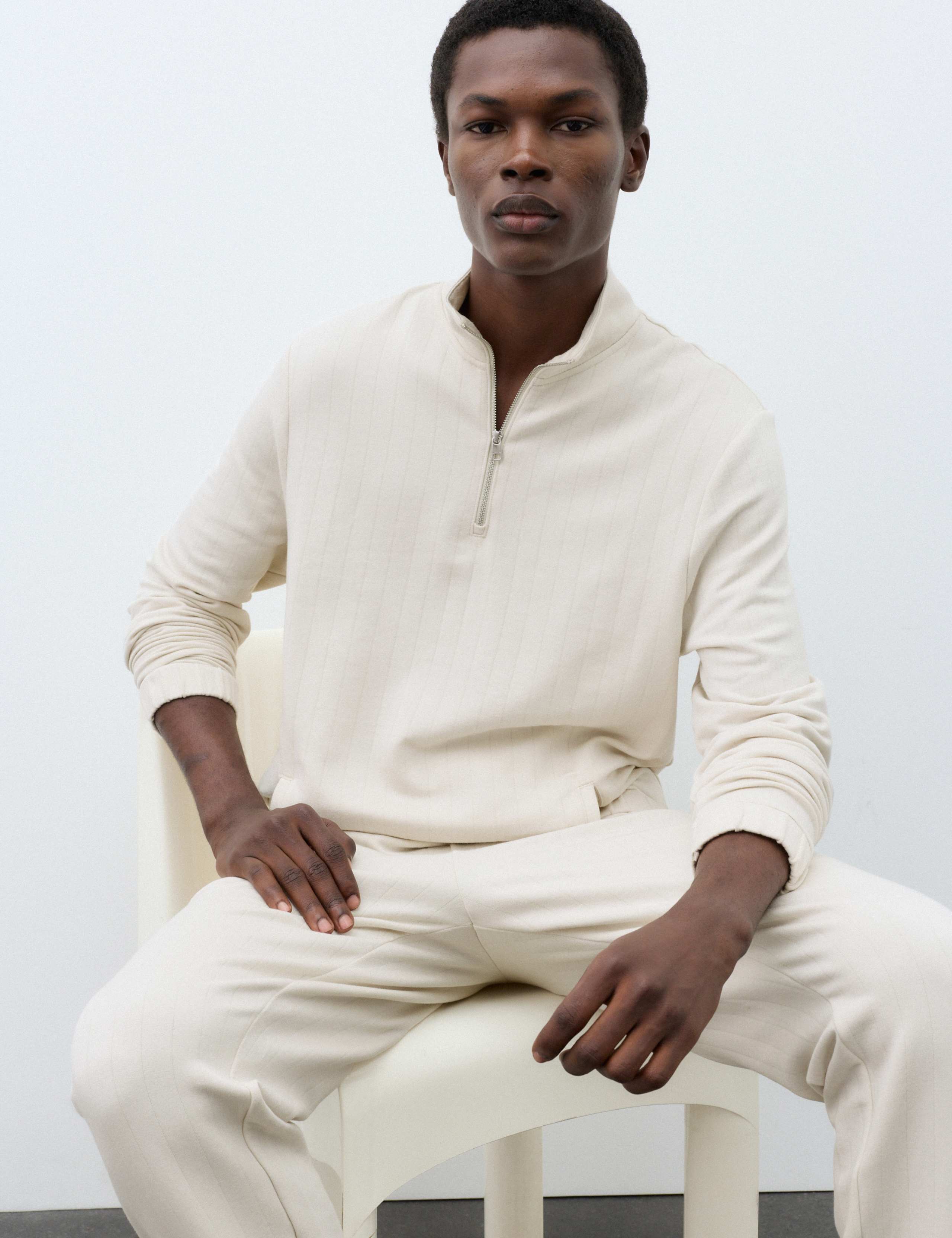 Modal Drop Needle Half Zip 5 of 6