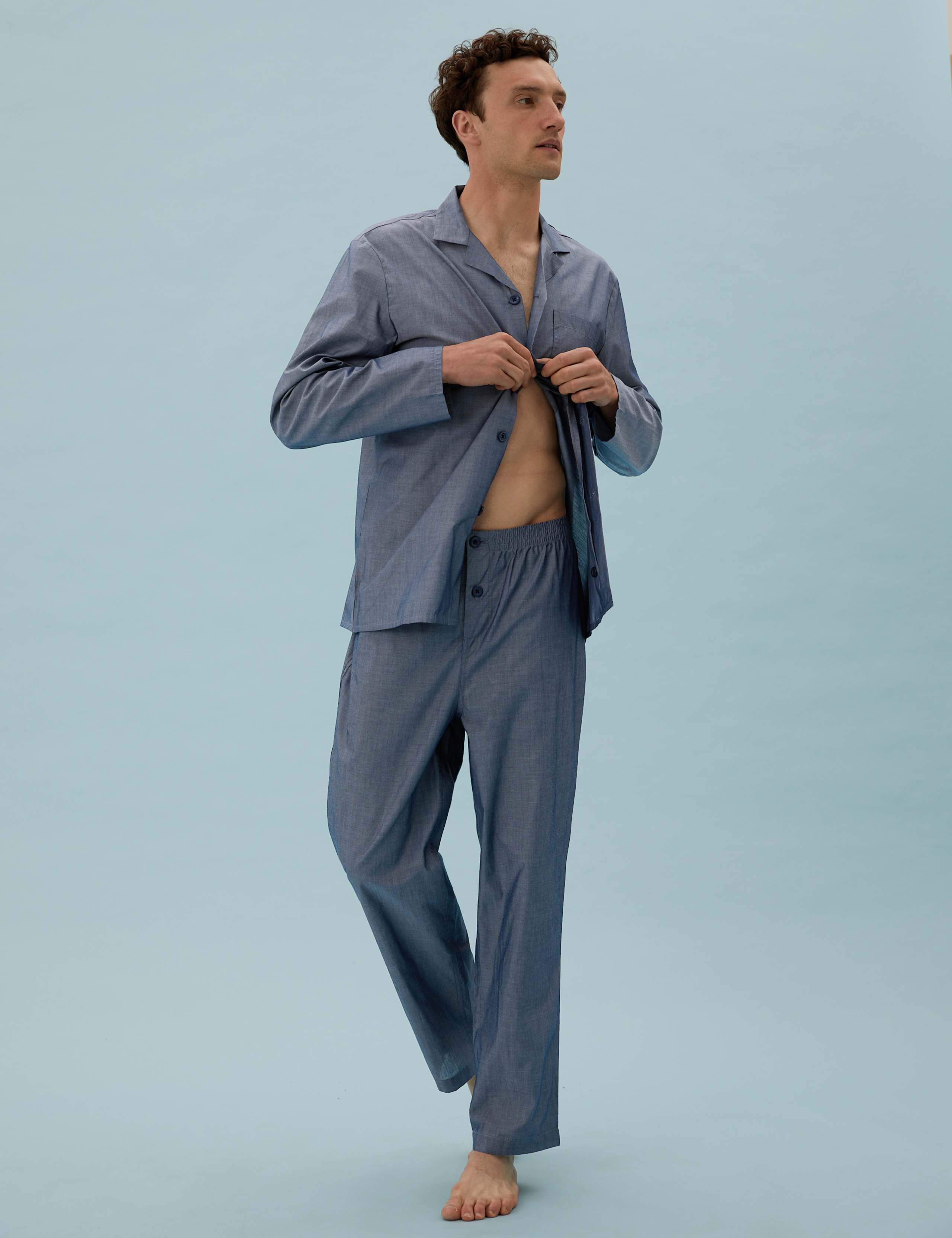 Cotton Chambray Pyjama Set 1 of 5