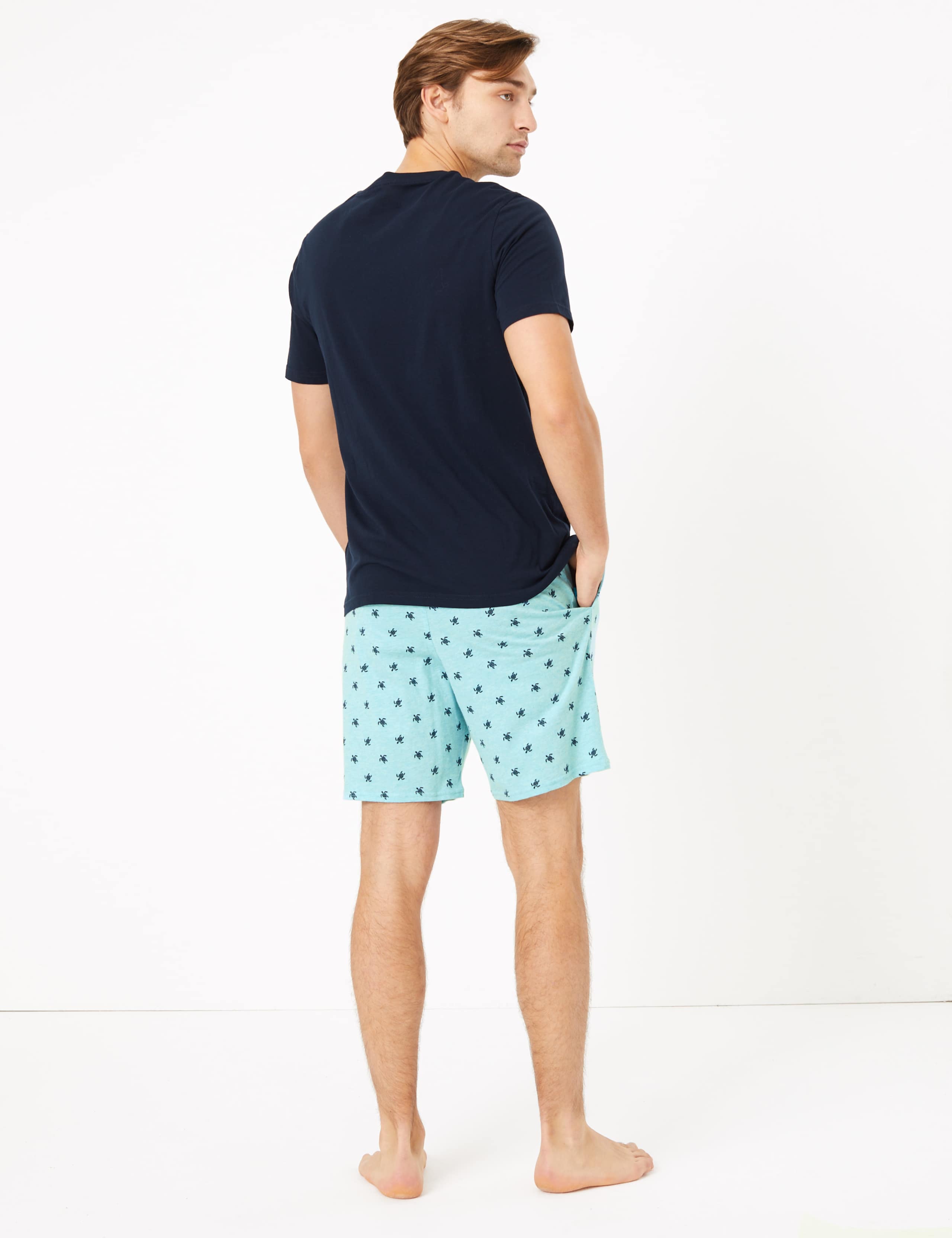 2 Pack Pure Cotton Pyjama Shorts 3 of 5