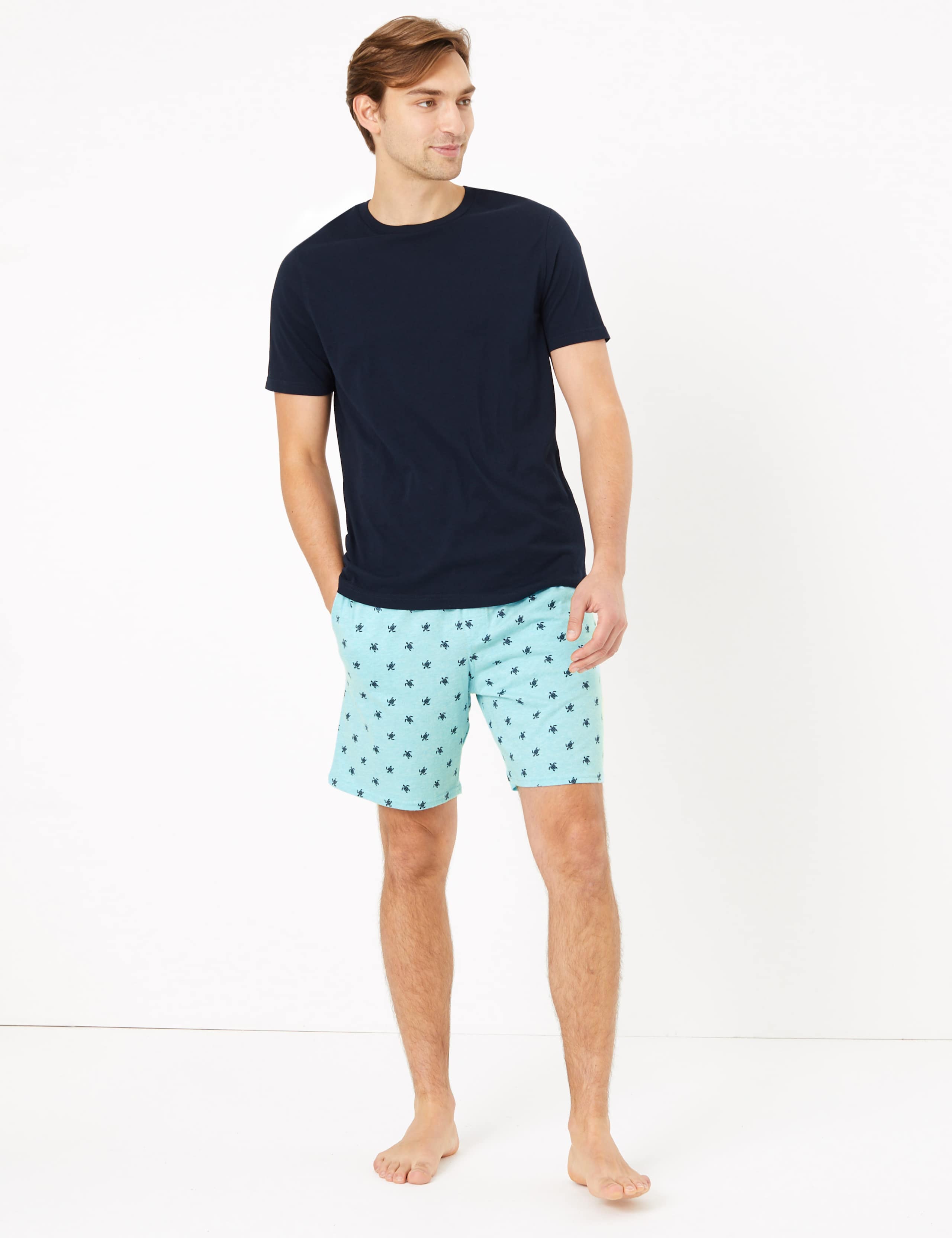 2 Pack Pure Cotton Pyjama Shorts 2 of 5