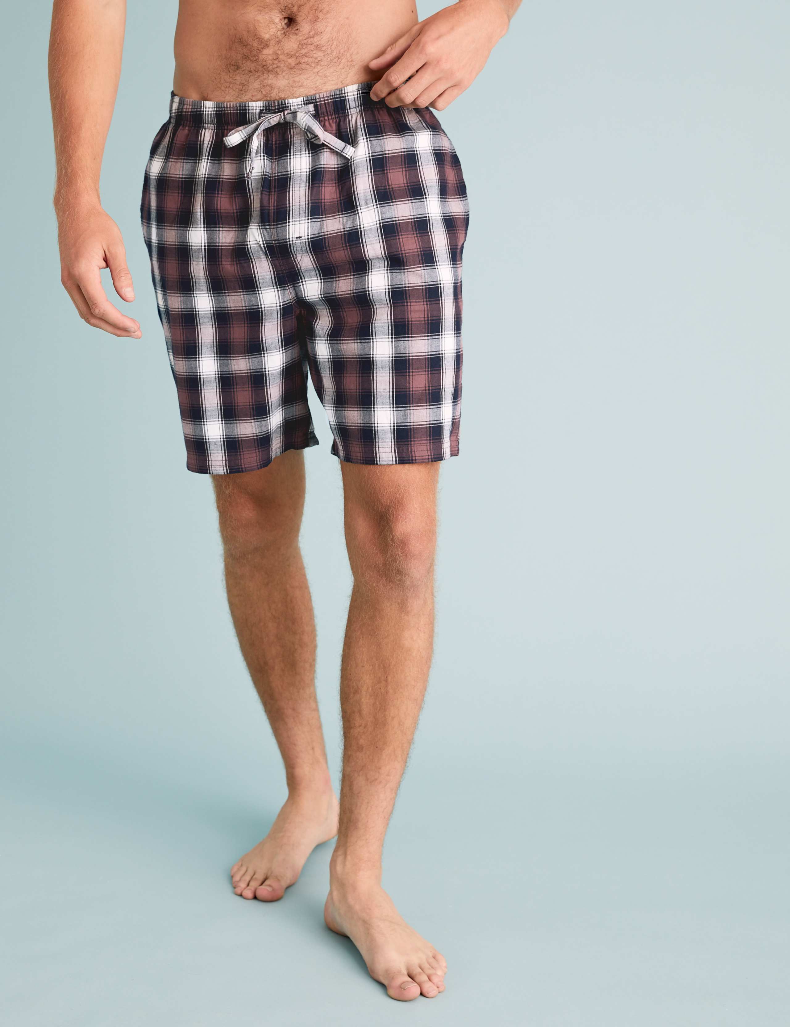 2 Pack Pure Cotton Checked Pyjama Shorts 5 of 5