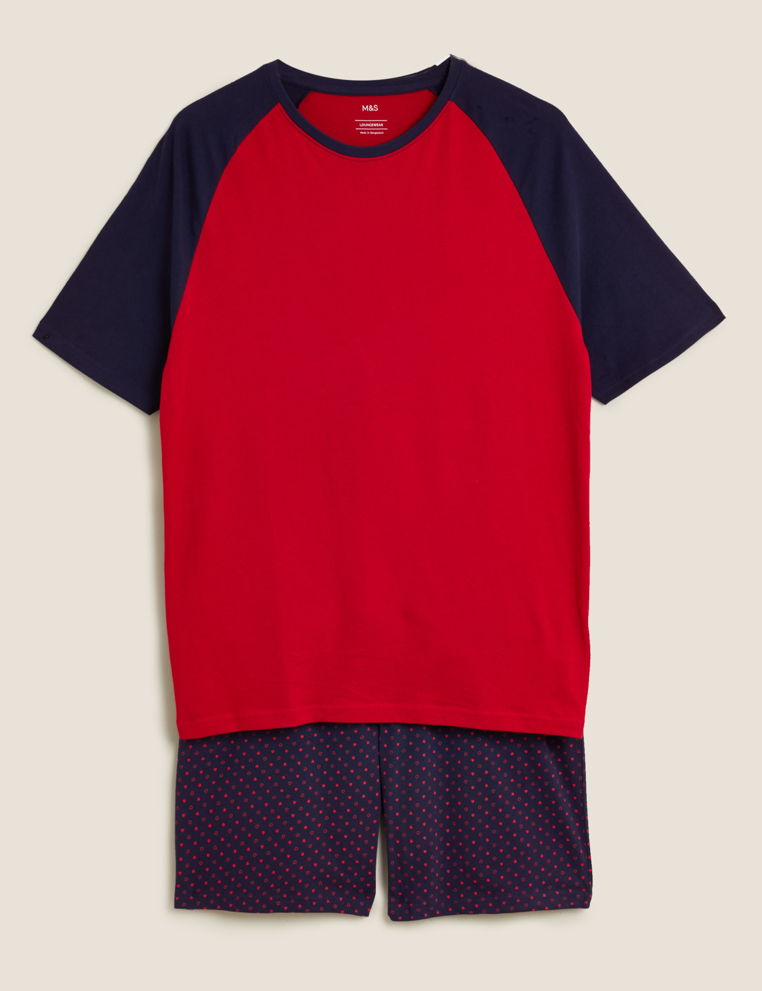 Pure Cotton Heart Print Pyjama Set 2 of 4