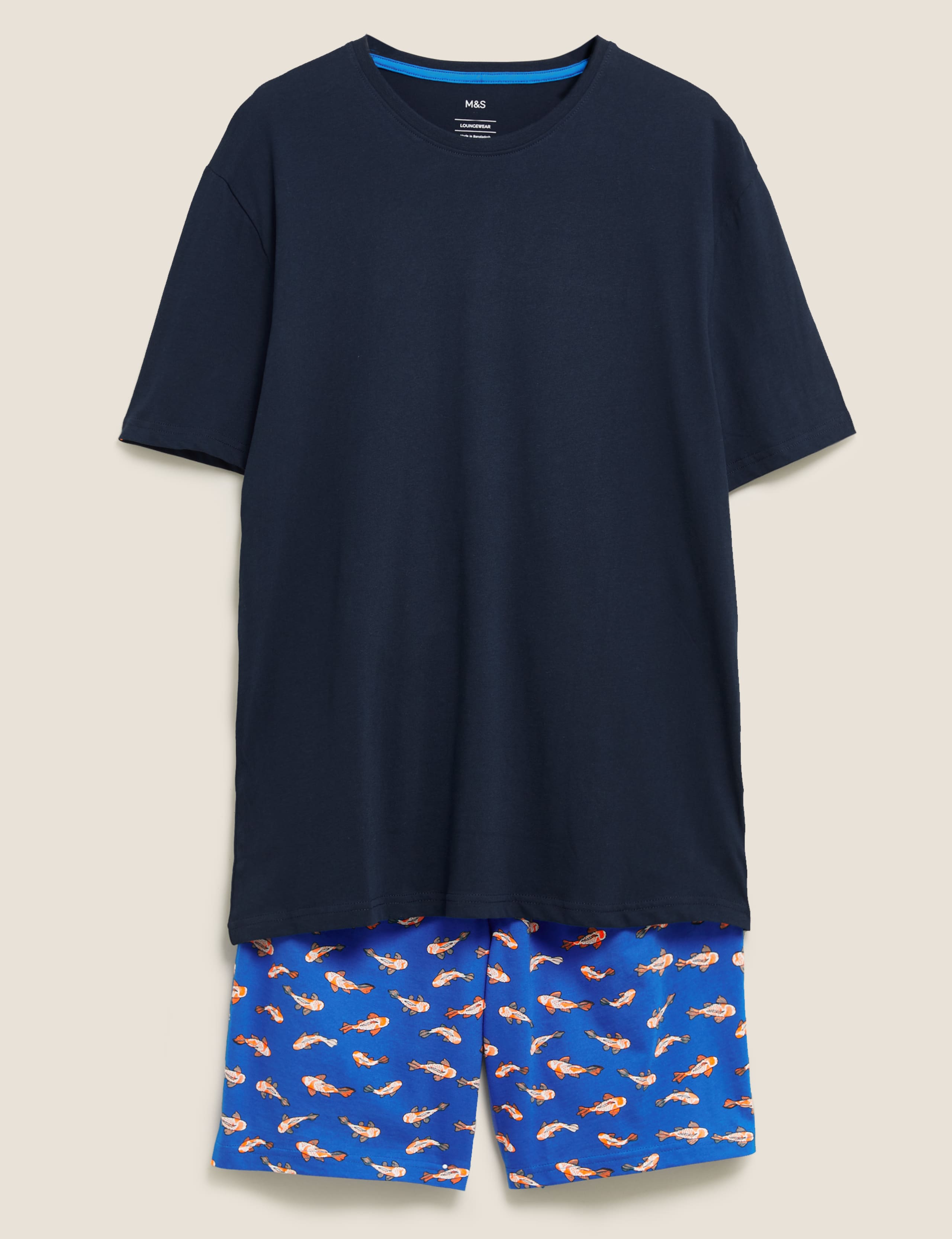 Pure Cotton Goldfish Print Pyjama Set 2 of 5