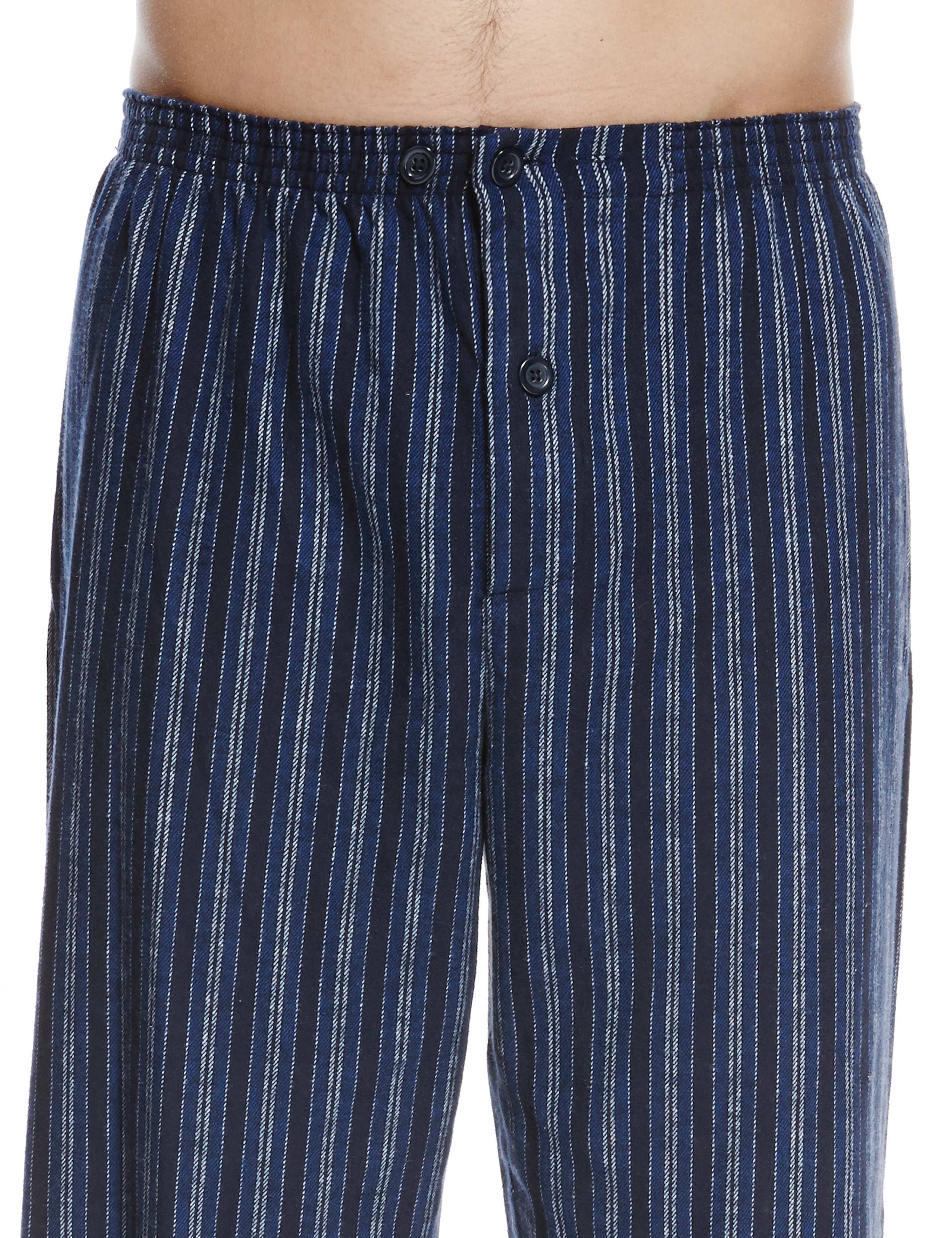 2in Longer Pure Cotton Thermal Striped Pyjamas 4 of 4