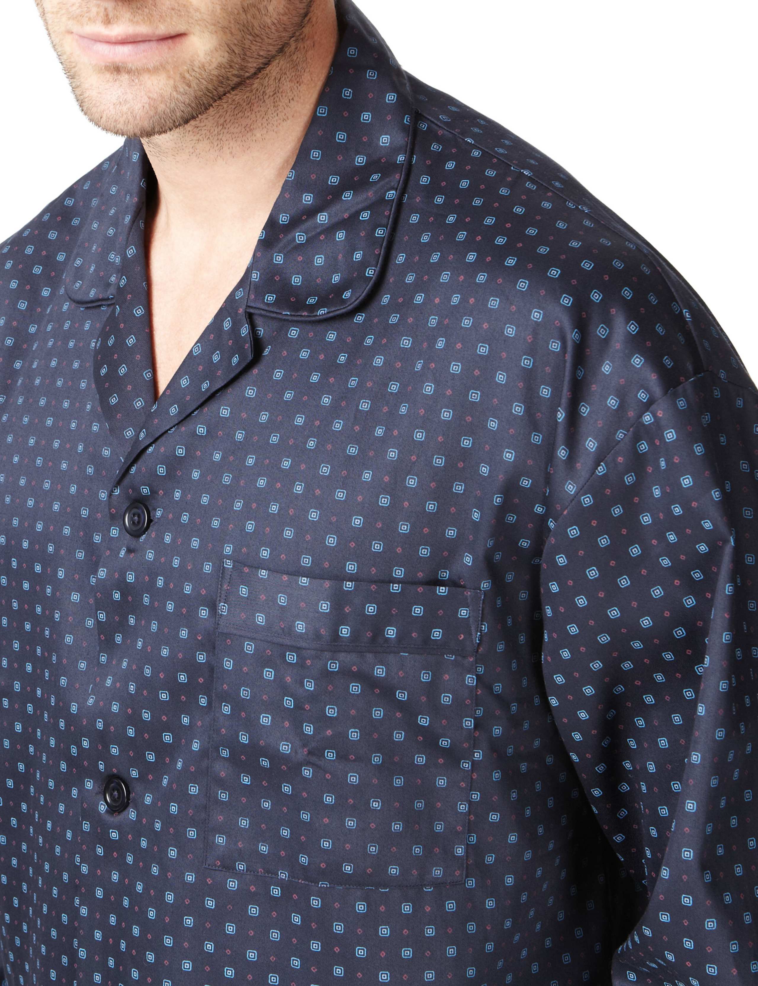 Pure Cotton Long Sleeve Spot Nightshirt 6 of 6