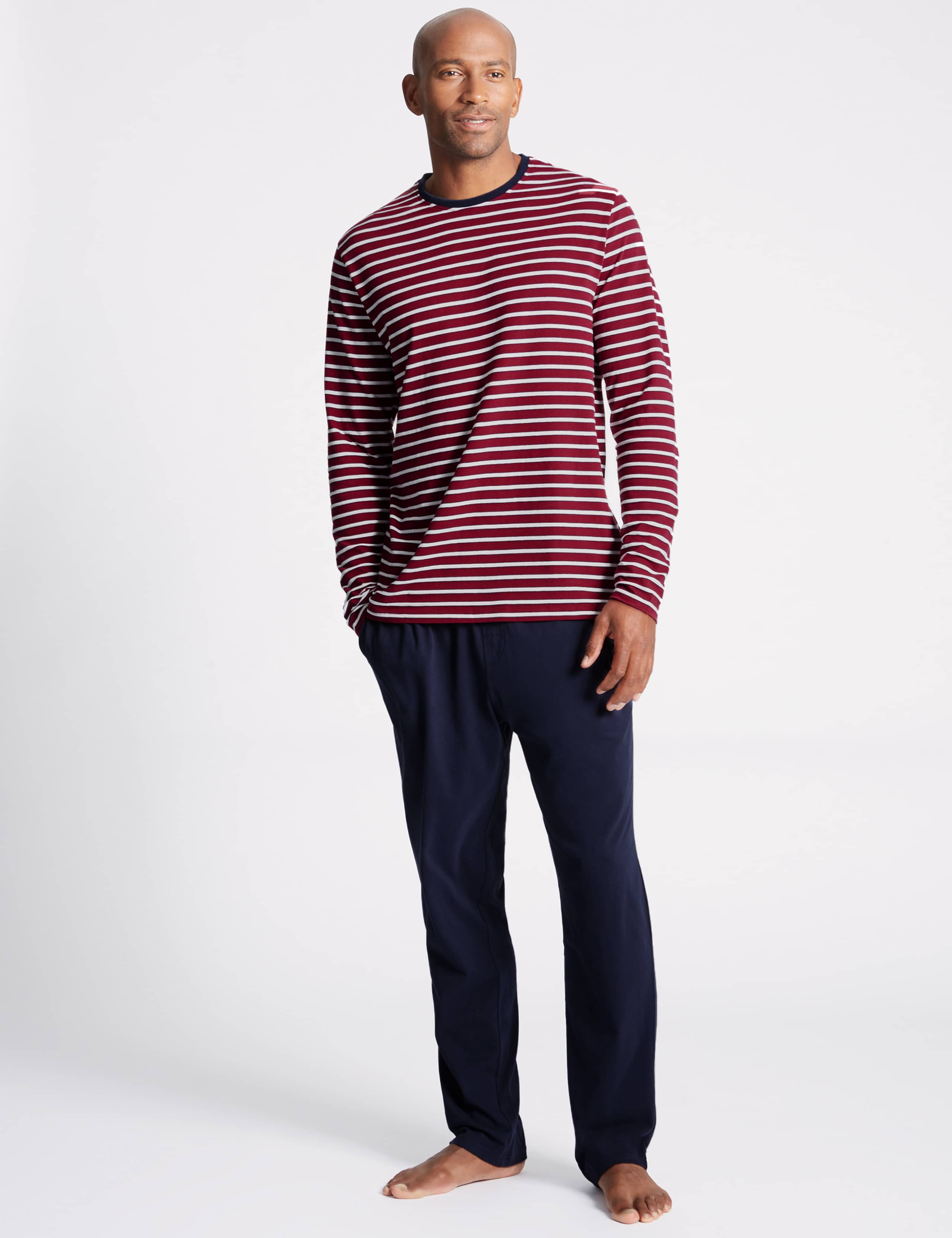 Pure Cotton Checked Pyjama Set 1 of 4