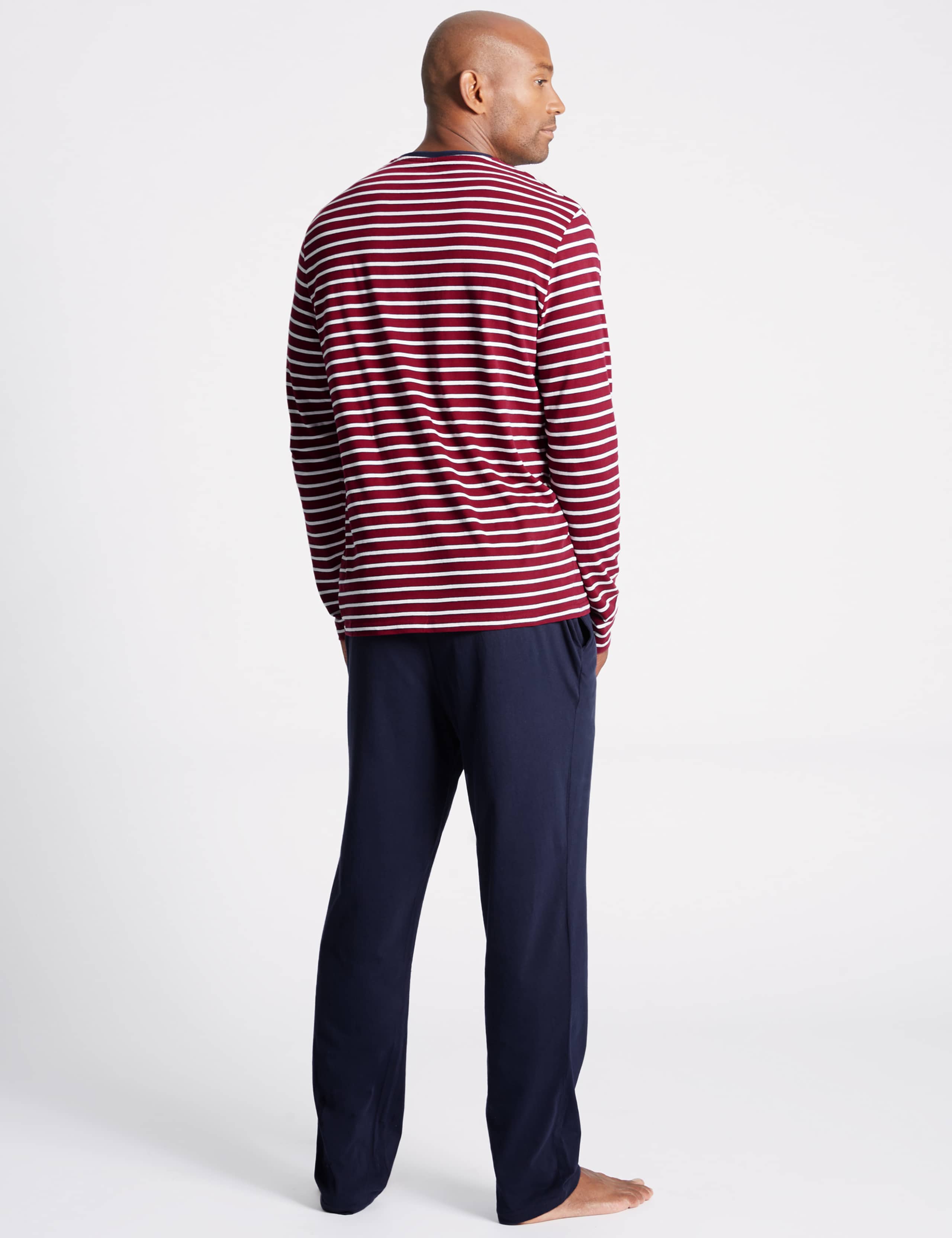 Pure Cotton Checked Pyjama Set 3 of 4