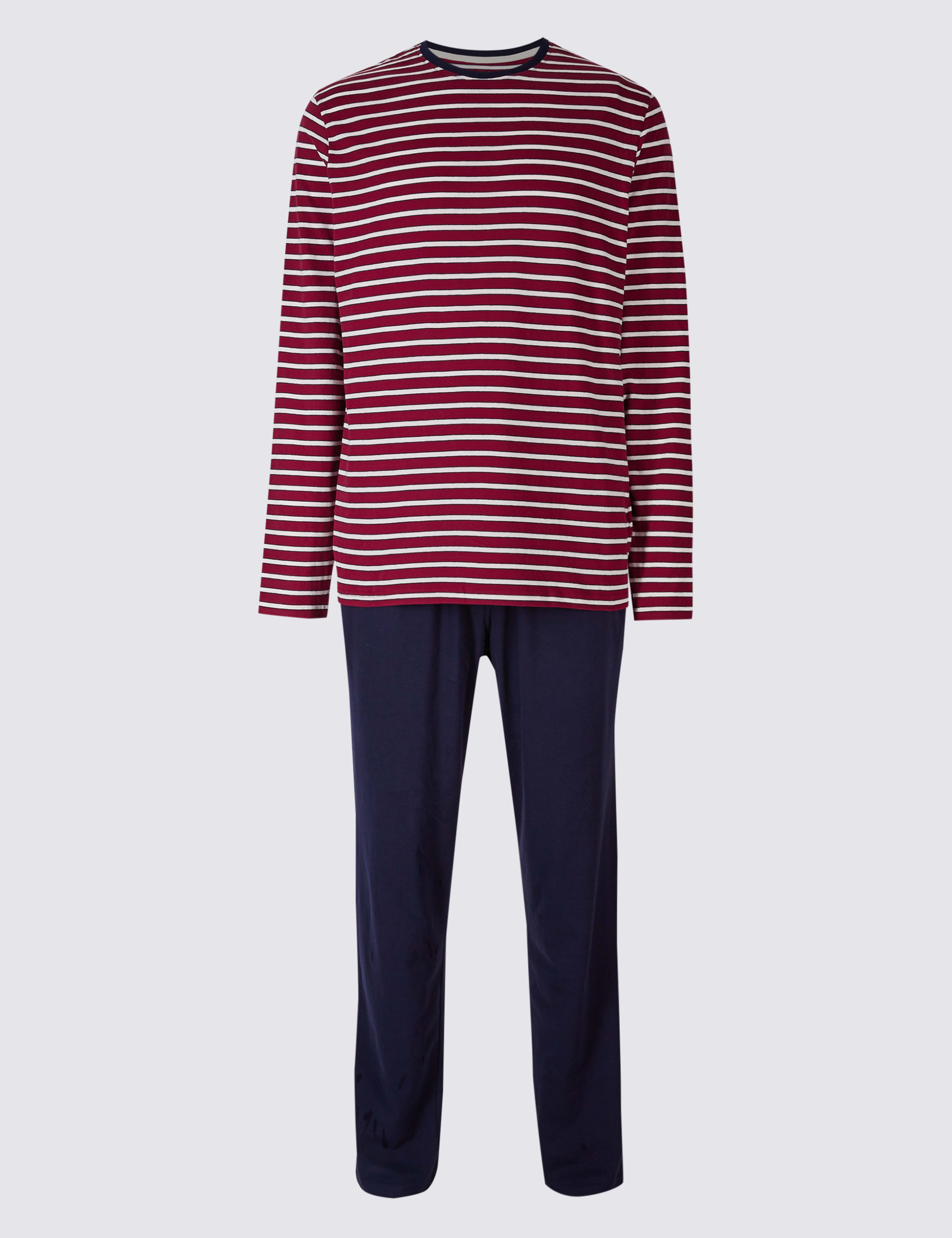 Pure Cotton Checked Pyjama Set 2 of 4