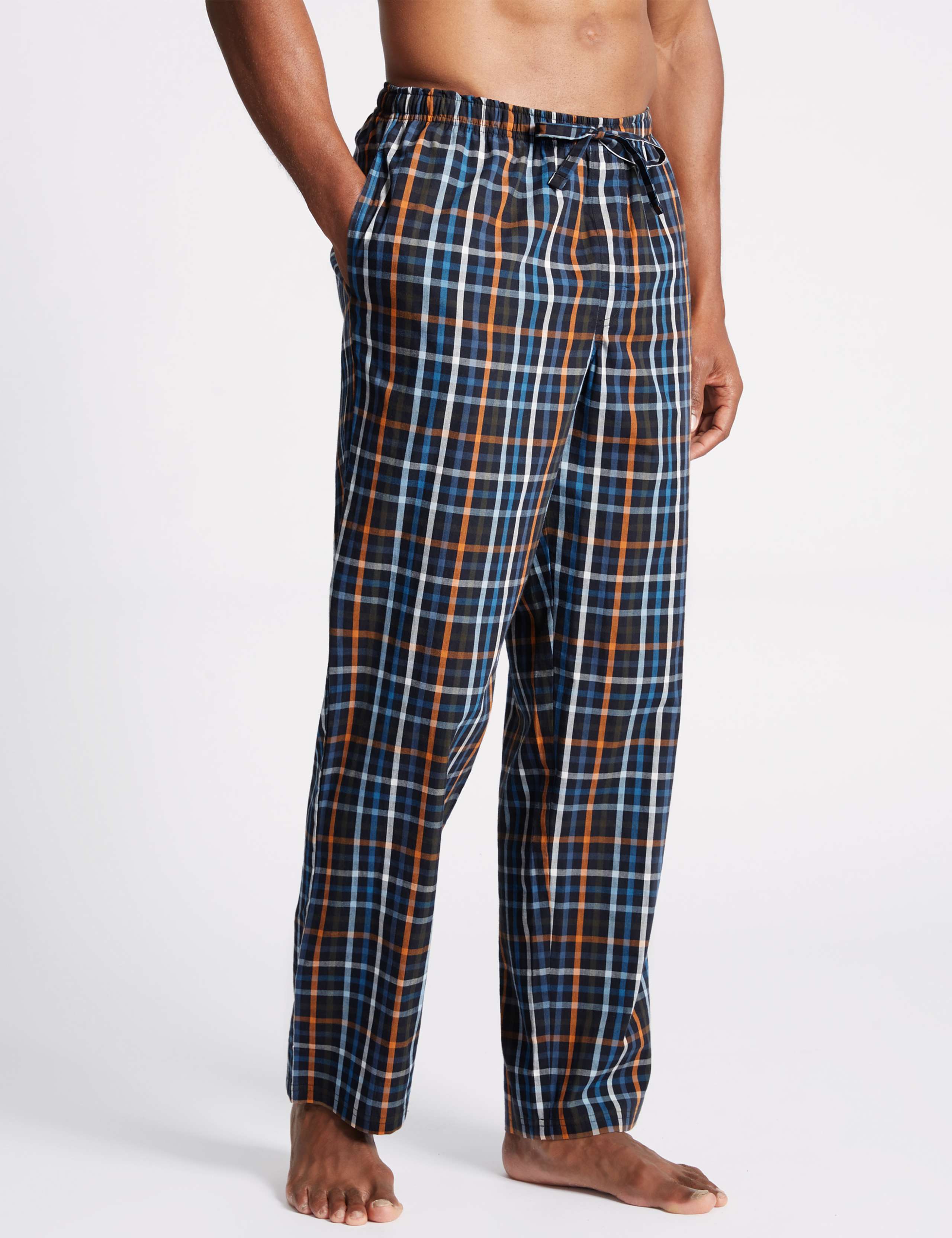 Pure Cotton Checked Pyjama Set 4 of 5