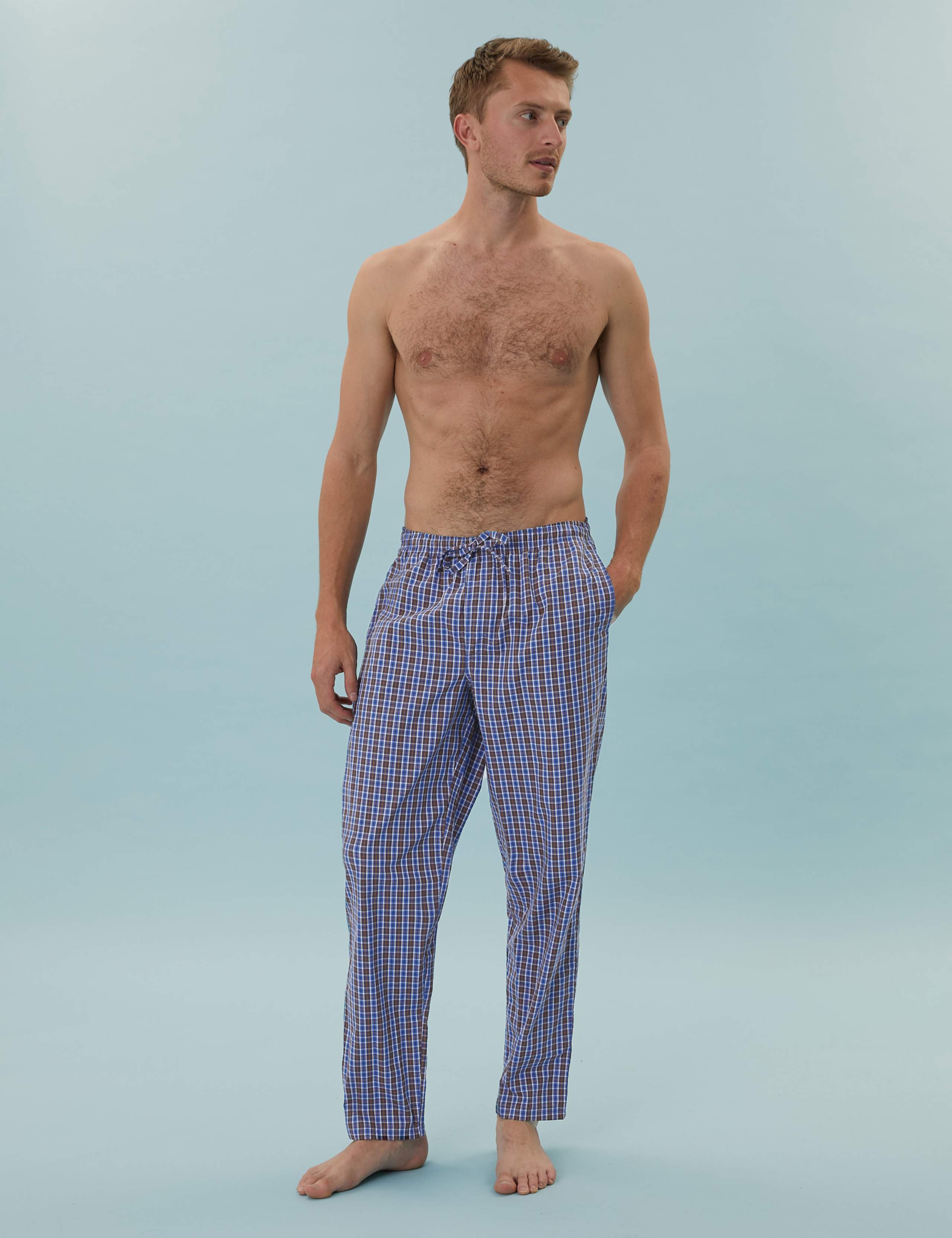 2 Pack Pure Cotton Pyjama Bottoms 3 of 4