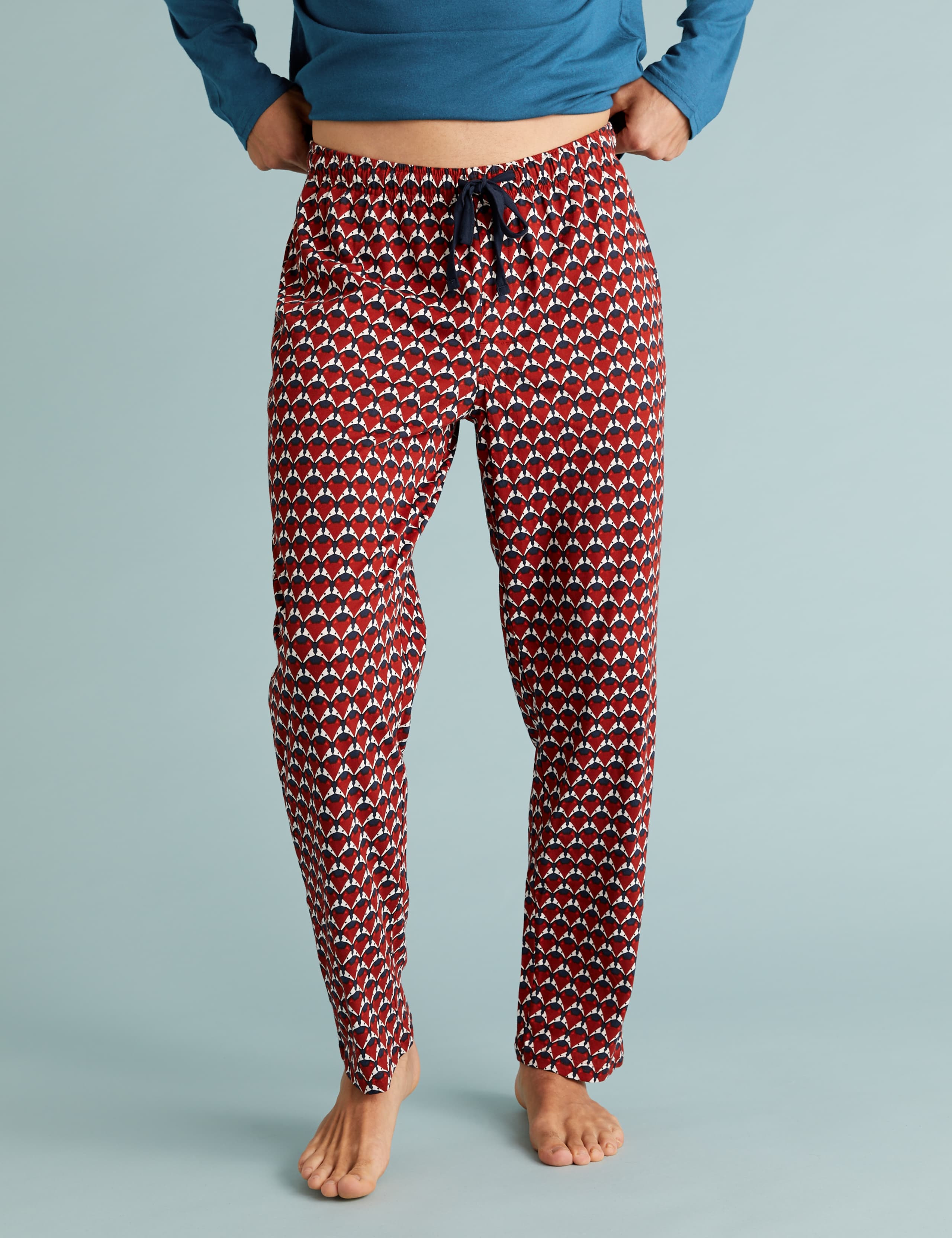 Pure Cotton Printed Pyjama Set 4 of 4