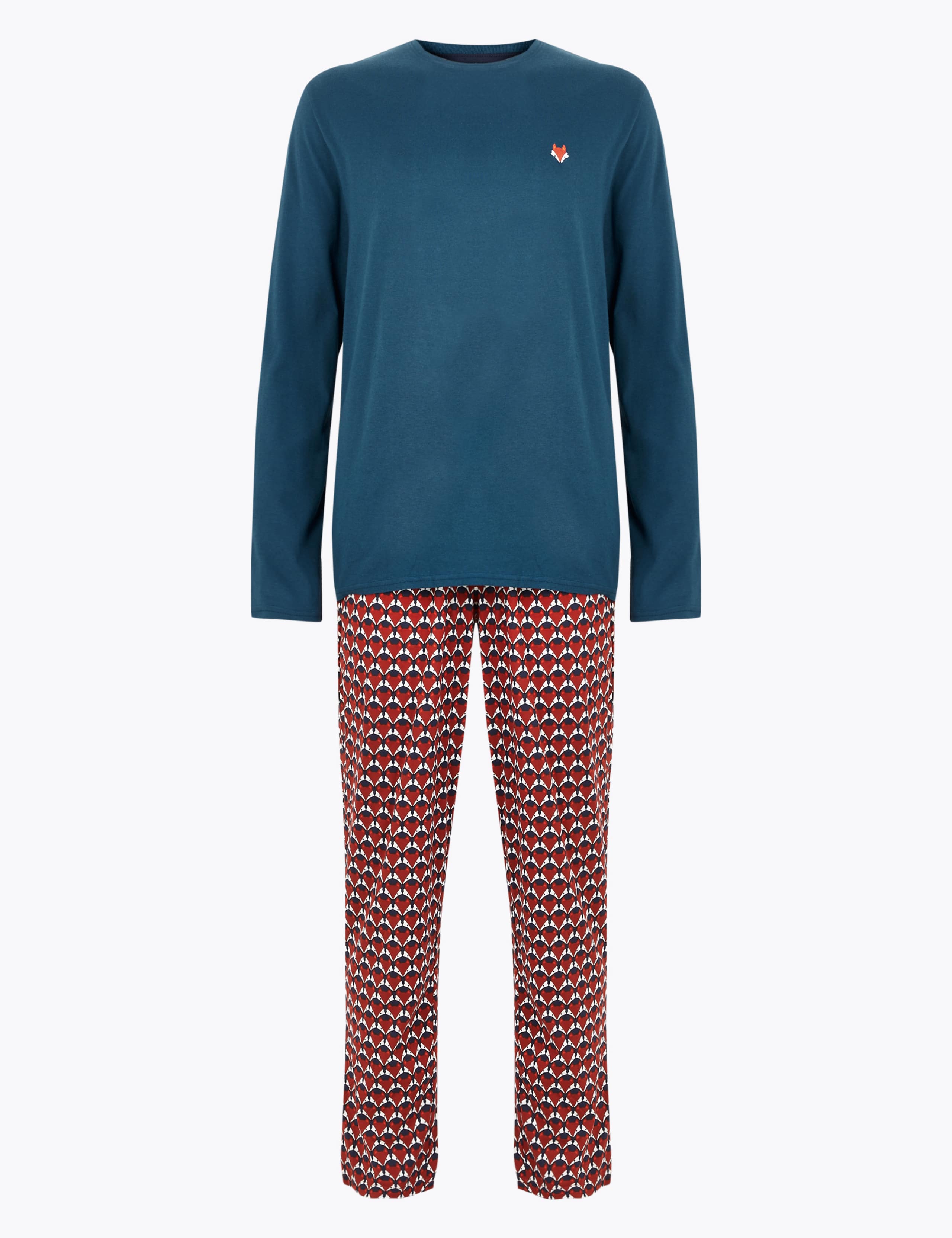 Pure Cotton Printed Pyjama Set 2 of 4