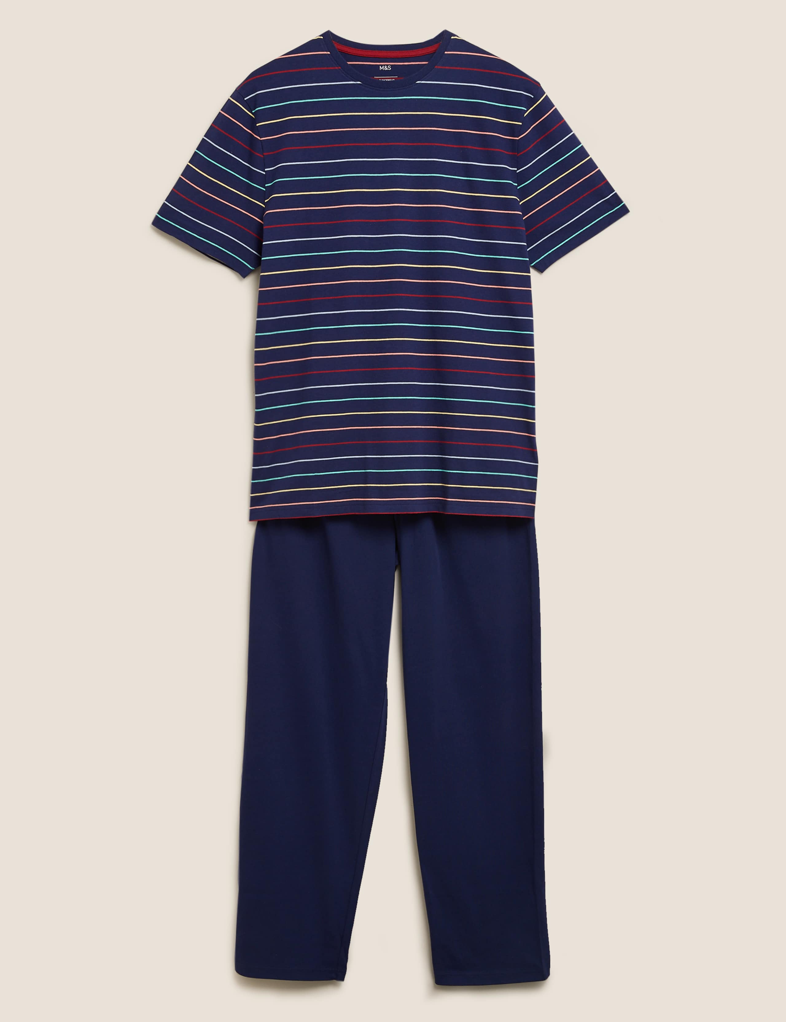 Pure Cotton Striped Pyjama Set 2 of 6