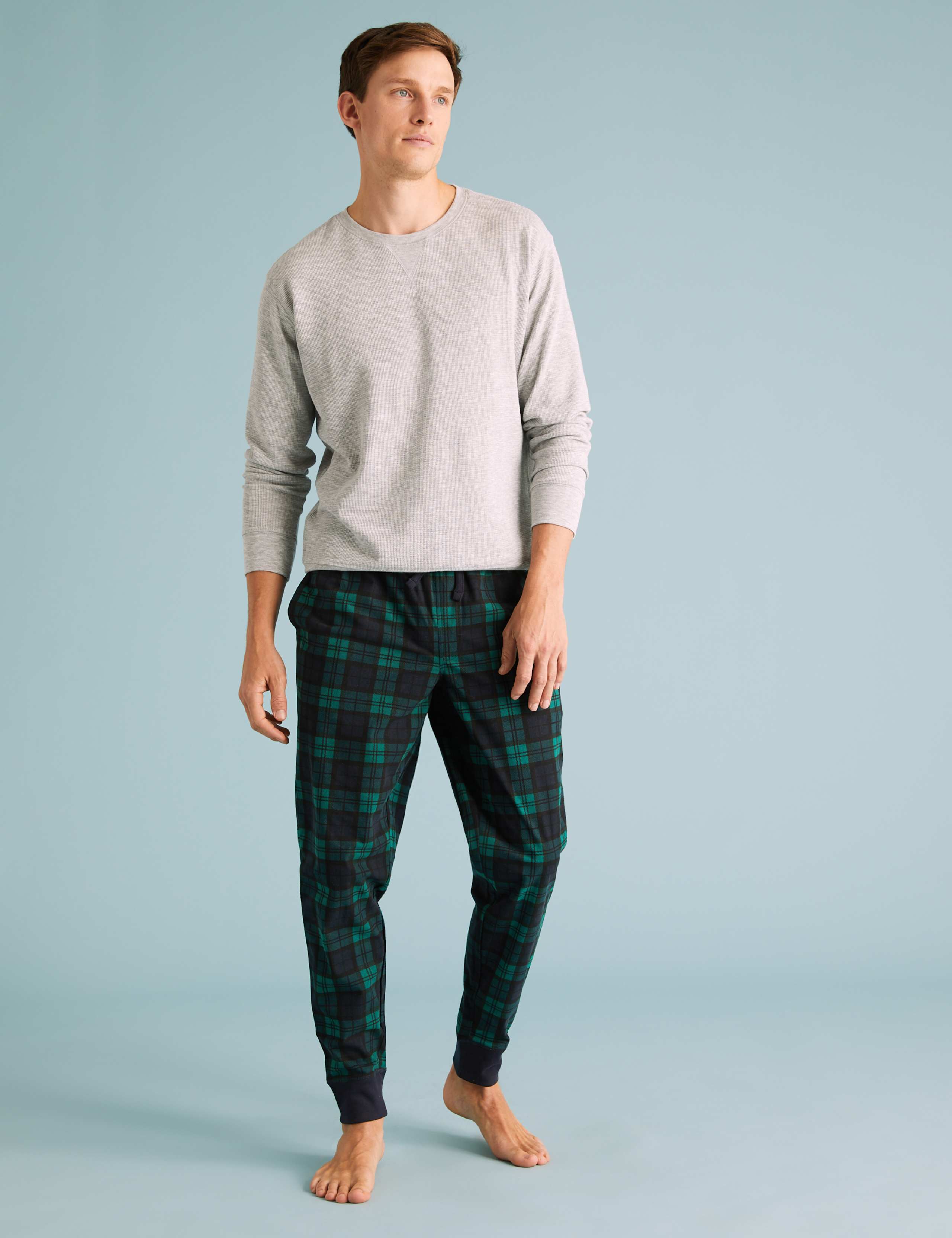 Supersoft Checked Pyjama Bottoms 3 of 5
