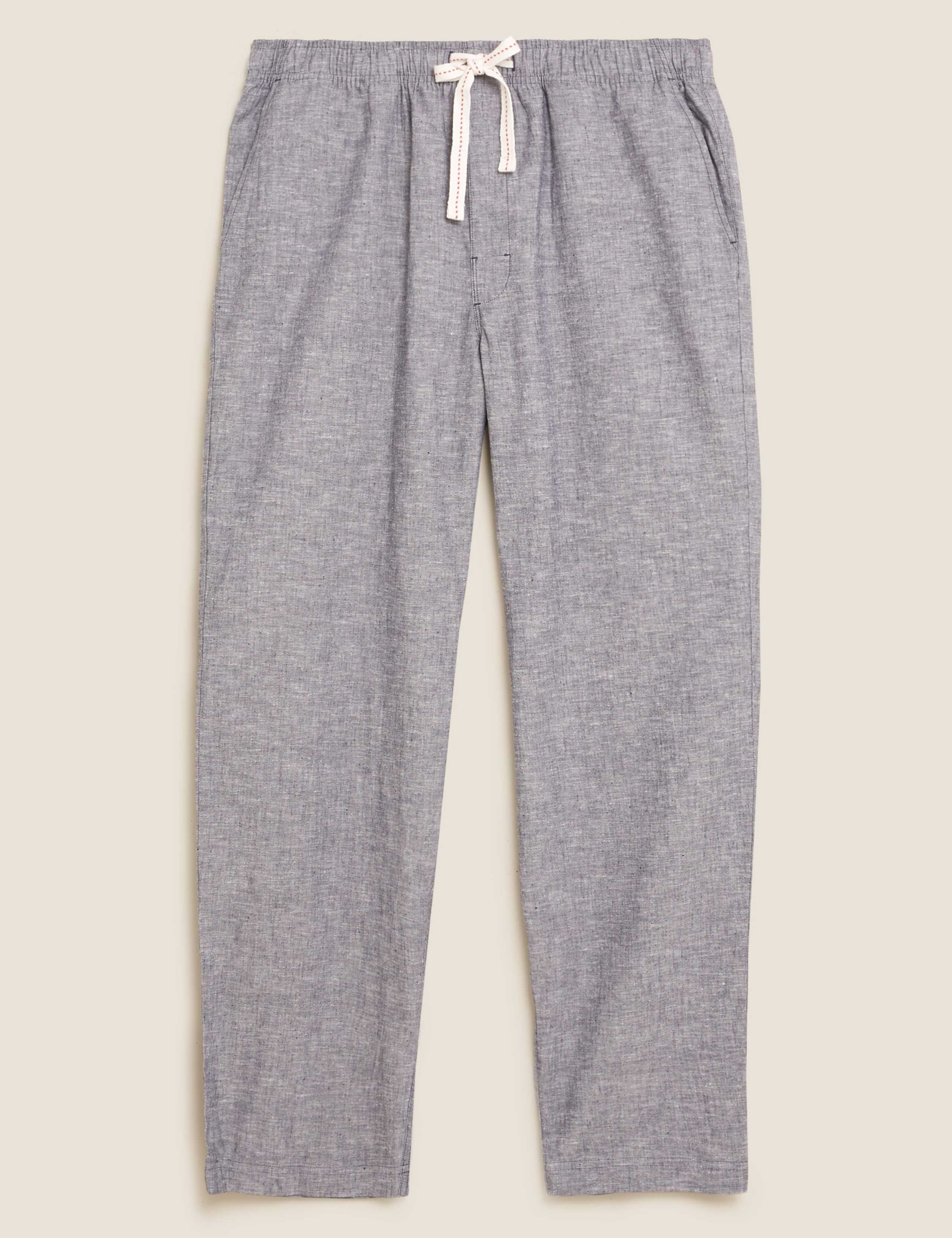 Cotton Linen Chambray Pyjama Bottoms 2 of 5