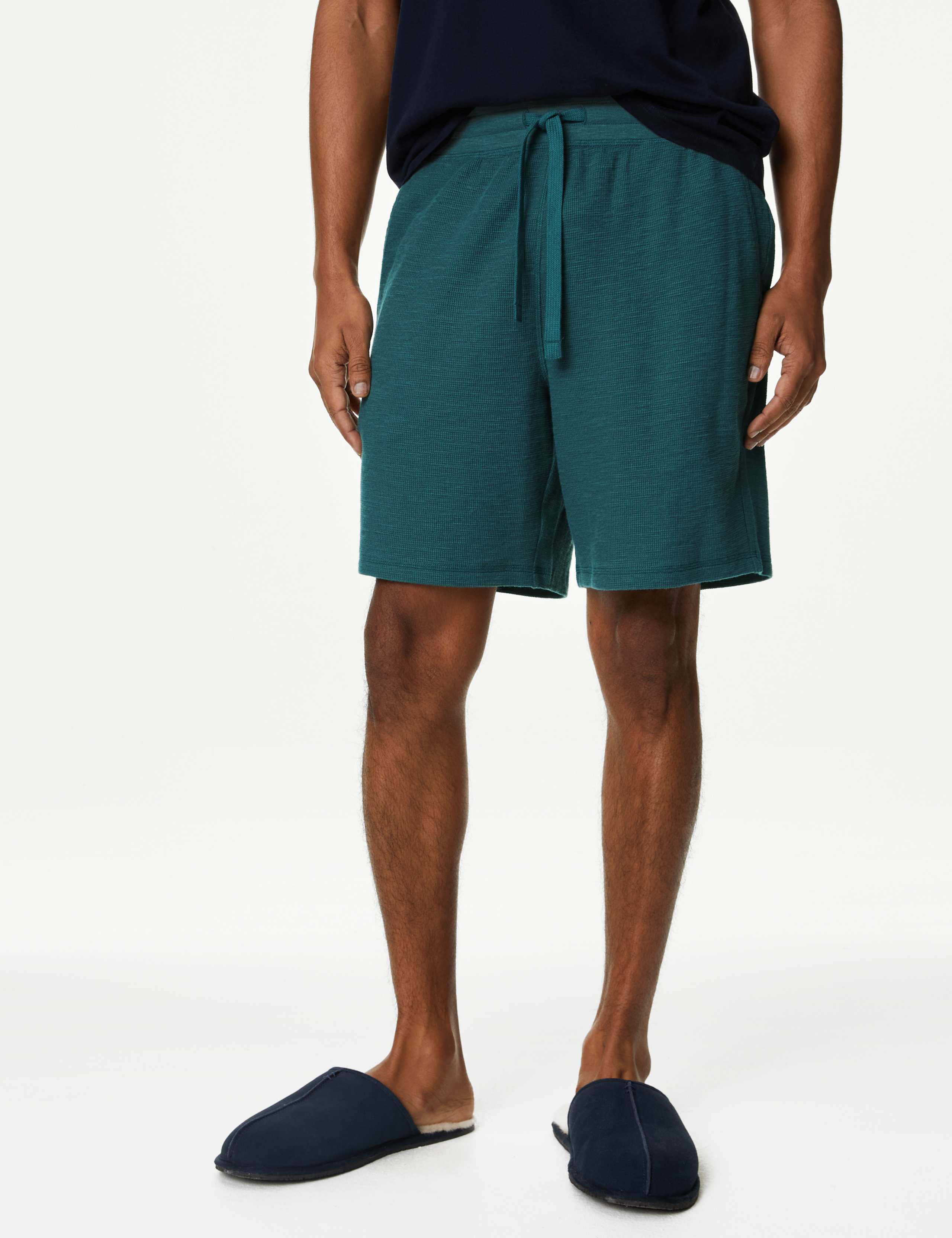 Pure Cotton Waffle Loungewear Shorts 3 of 5