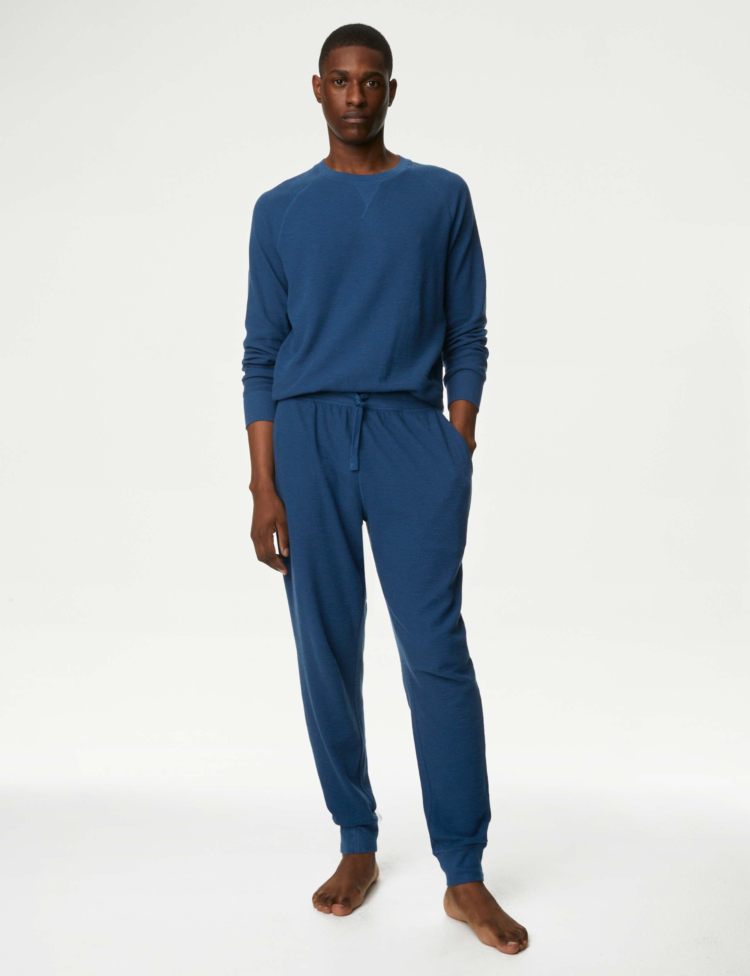 Pure Cotton Waffle Jogger Bottoms 1 of 5