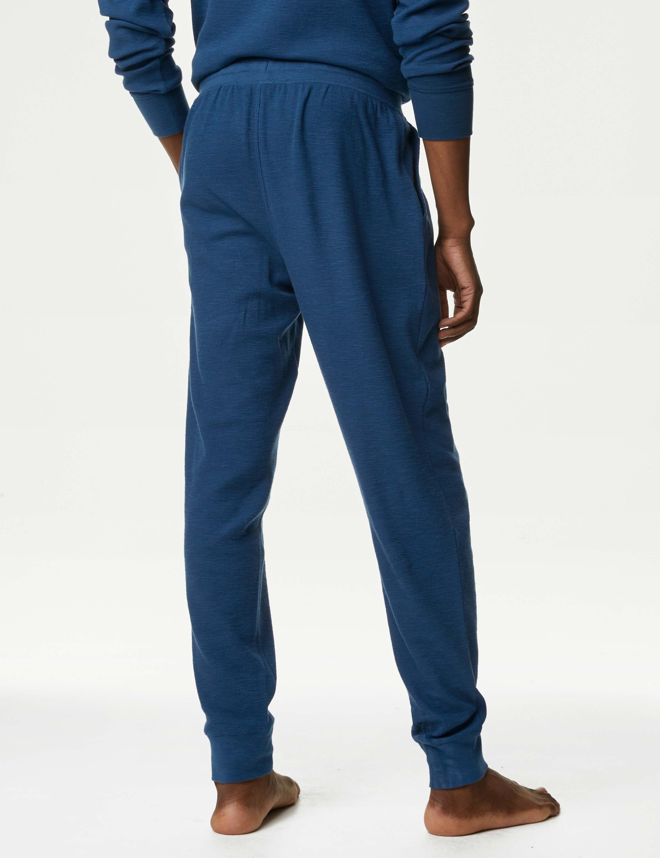 Pure Cotton Waffle Jogger Bottoms 5 of 5