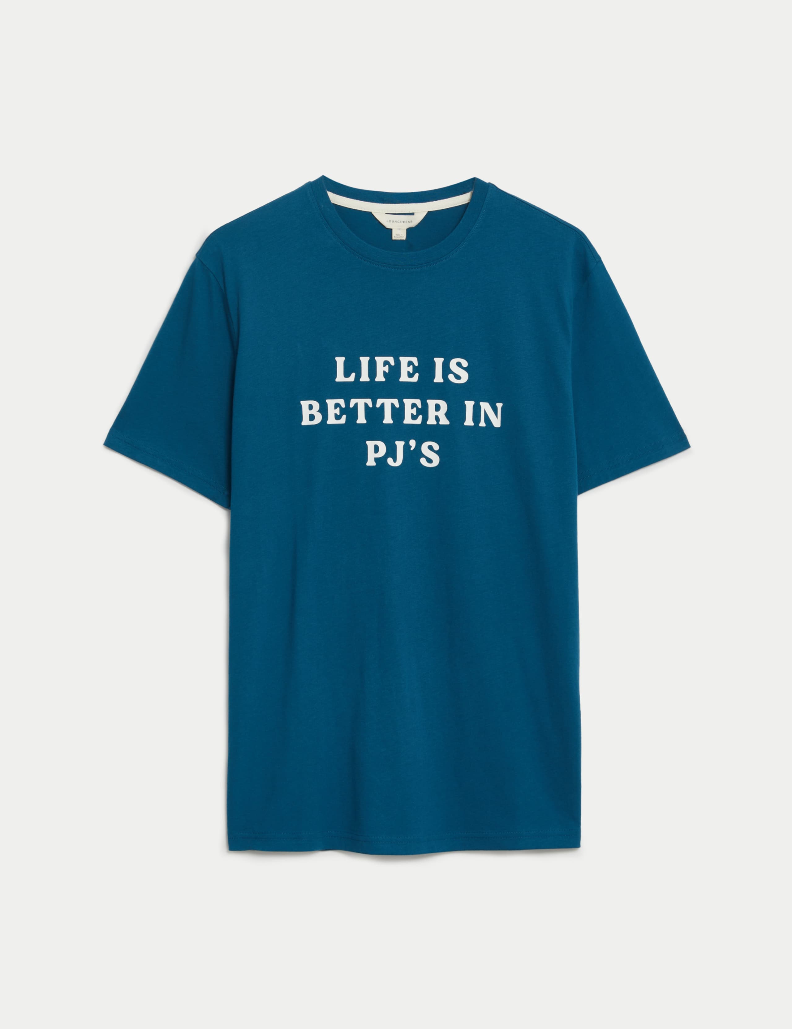 Pure Cotton Slogan Loungewear Top 1 of 1