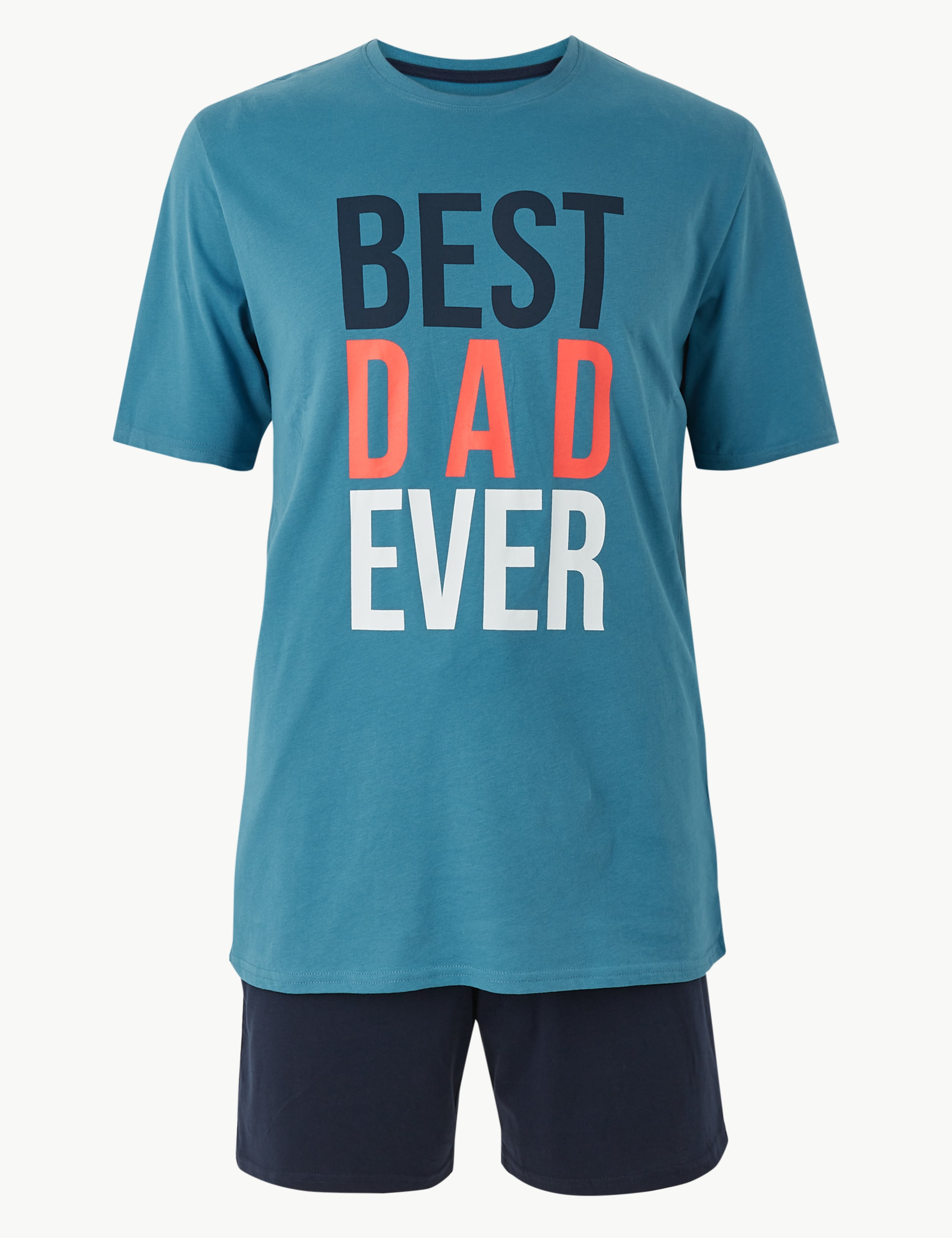 Best Dad Ever Print Pyjama Shorts Set 2 of 5