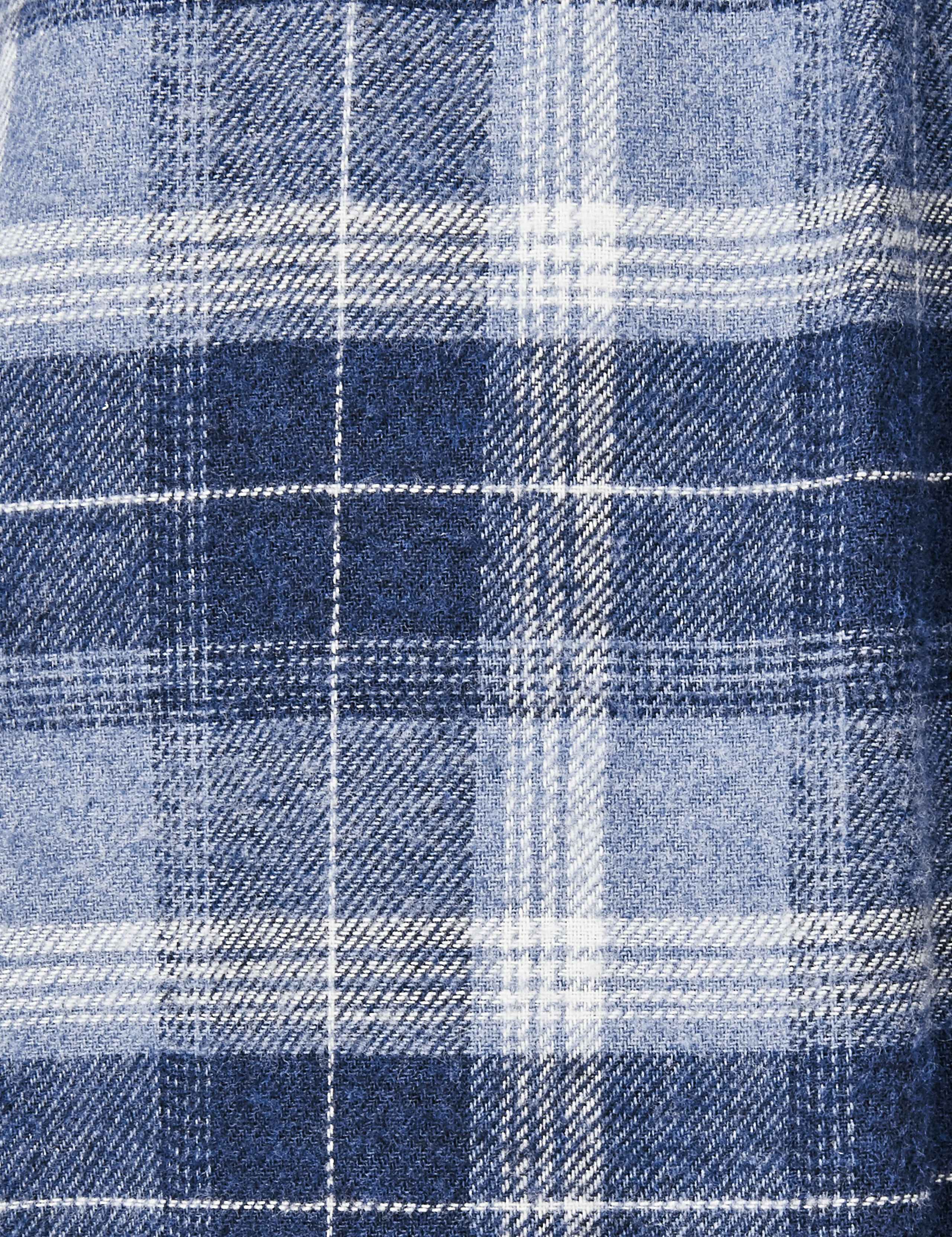 2in Longer Pure Cotton Checked Pyjama Bottoms 5 of 5