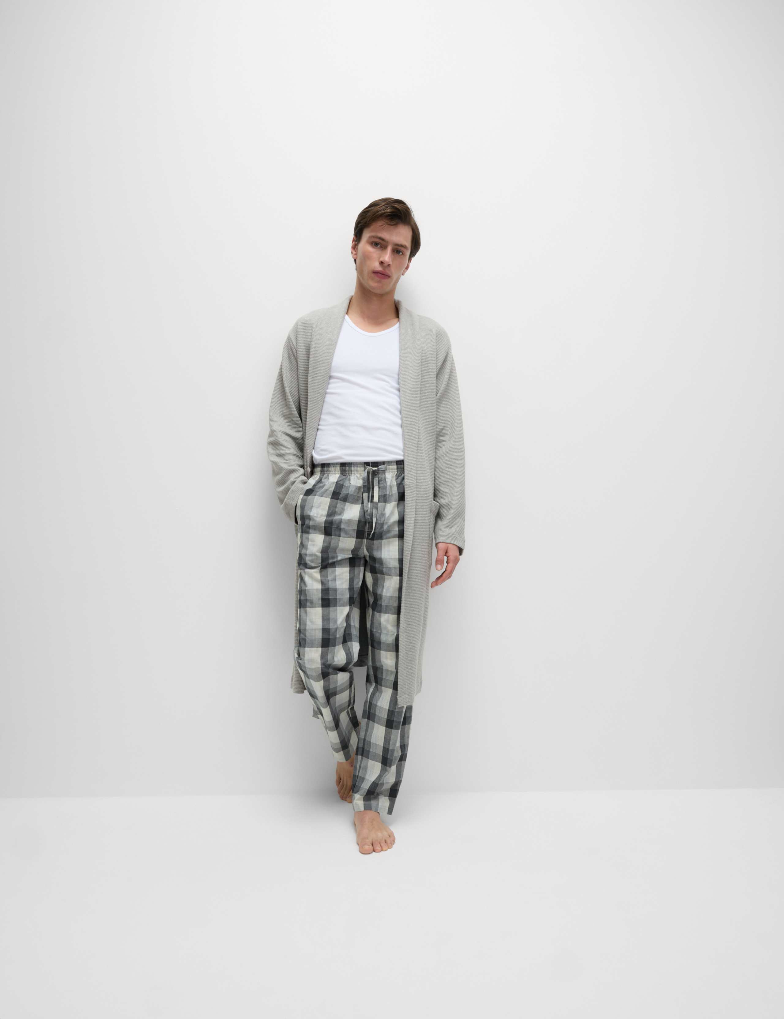 Pure Cotton Waffle Lightweight Dressing Gown 3 of 6