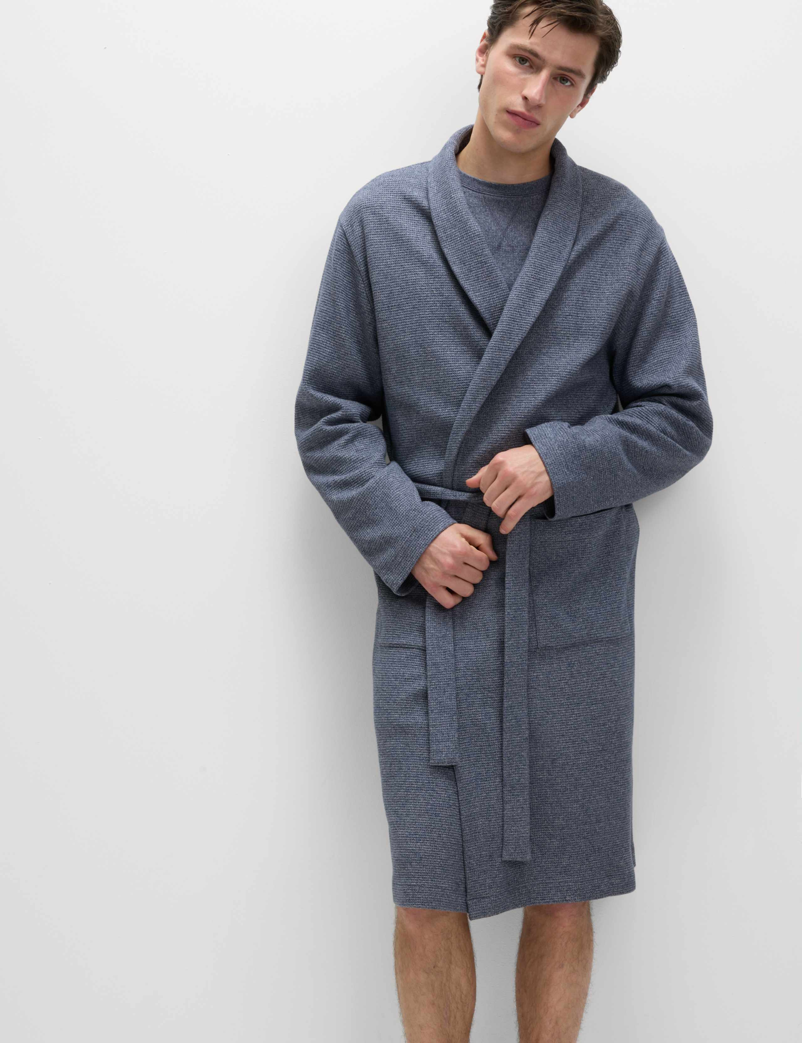 Pure Cotton Waffle Dressing Gown 5 of 6