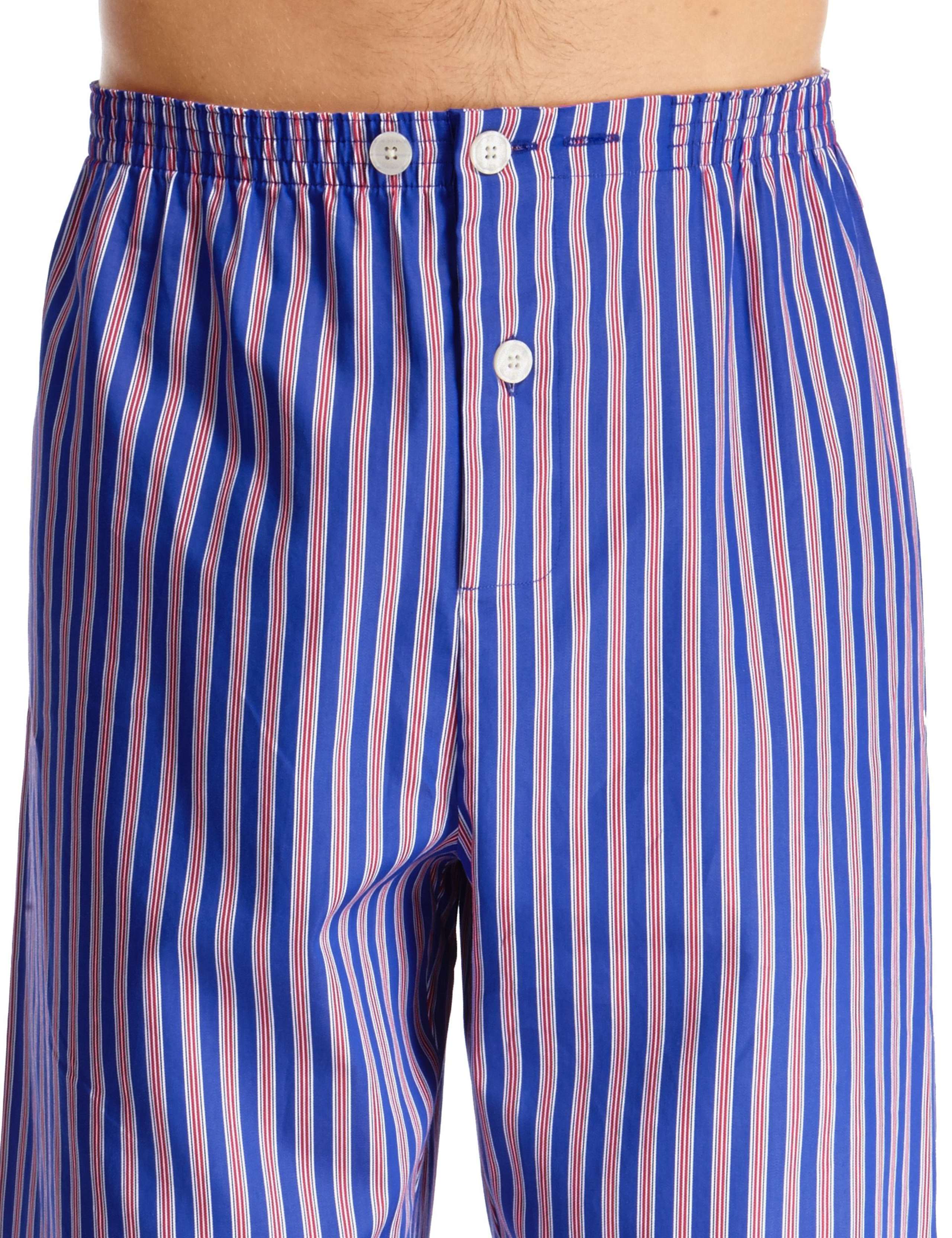 Pure Egyptian Cotton Bold Striped Pyjama Set 4 of 4